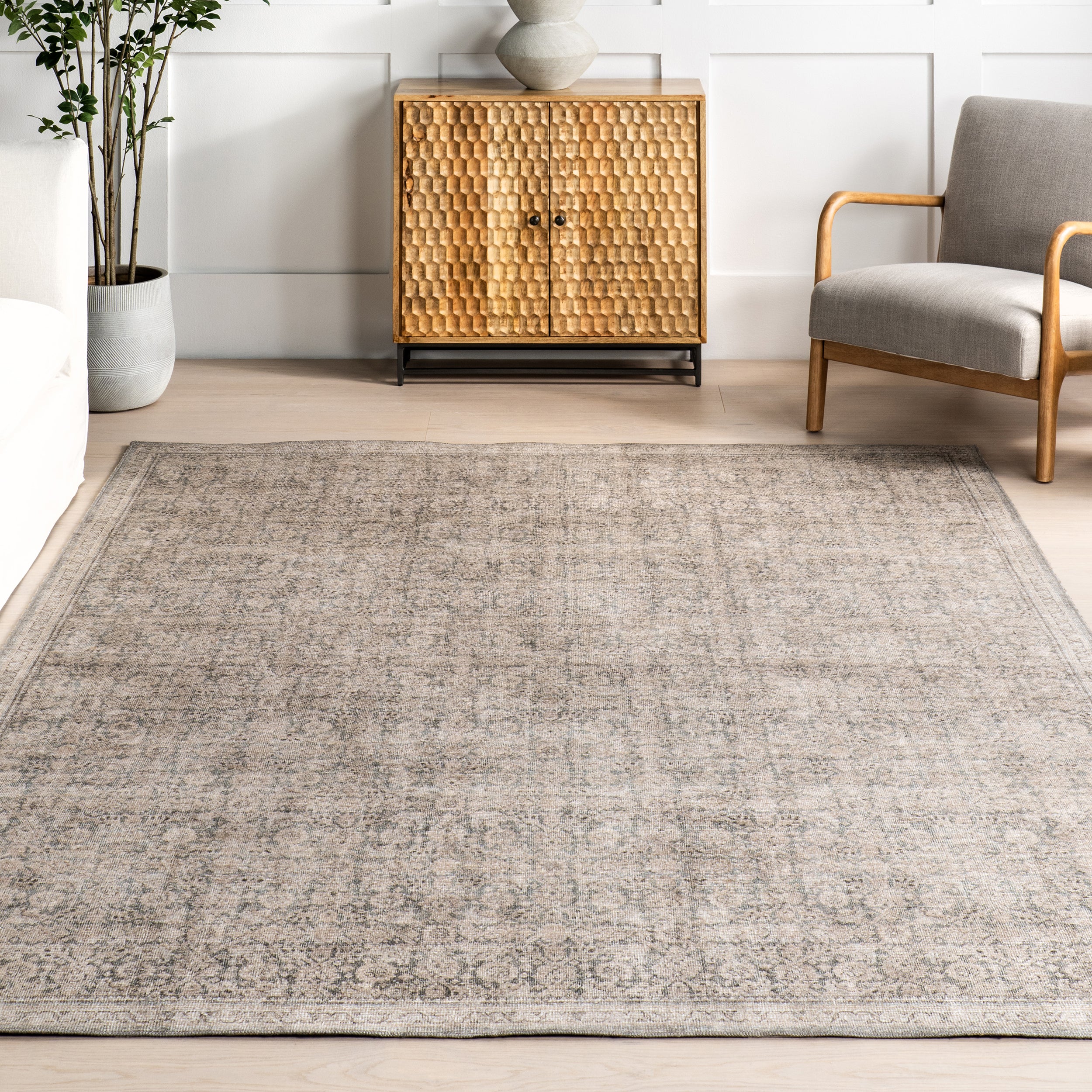 Hillstone Collection Cally Traditional Vintage Medallion Area Rug - Image 9