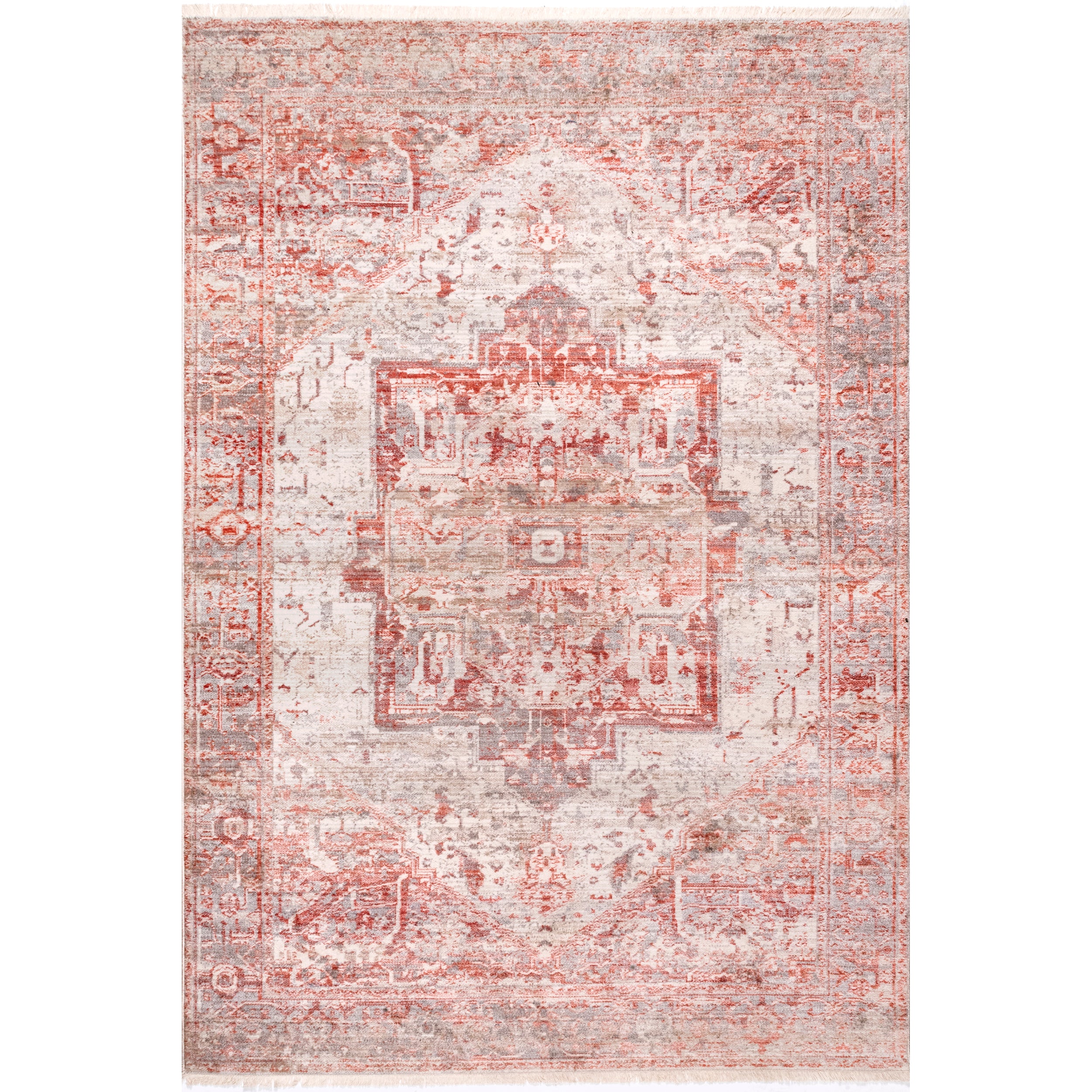 Harriet Vintage Medallion Fringe Area Rug - Image 29