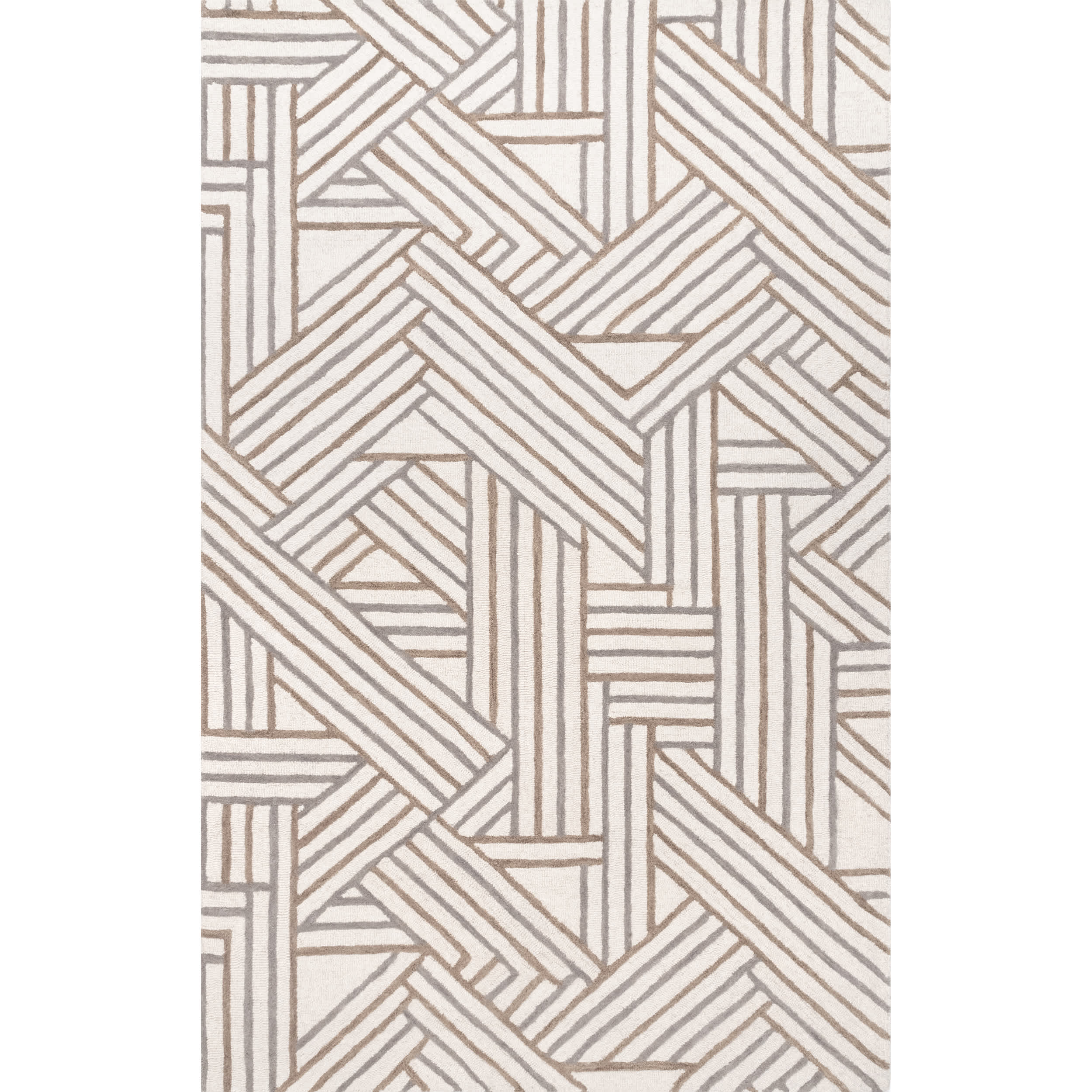 Bonnie Hand Tufted Wool Abstract Area Rug
