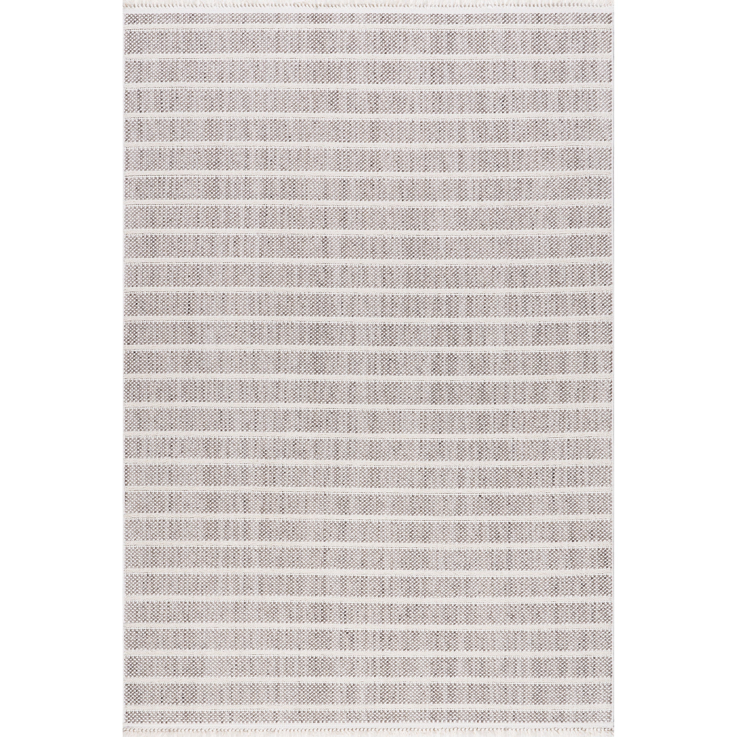Lucretia Striped Tassels Area Rug