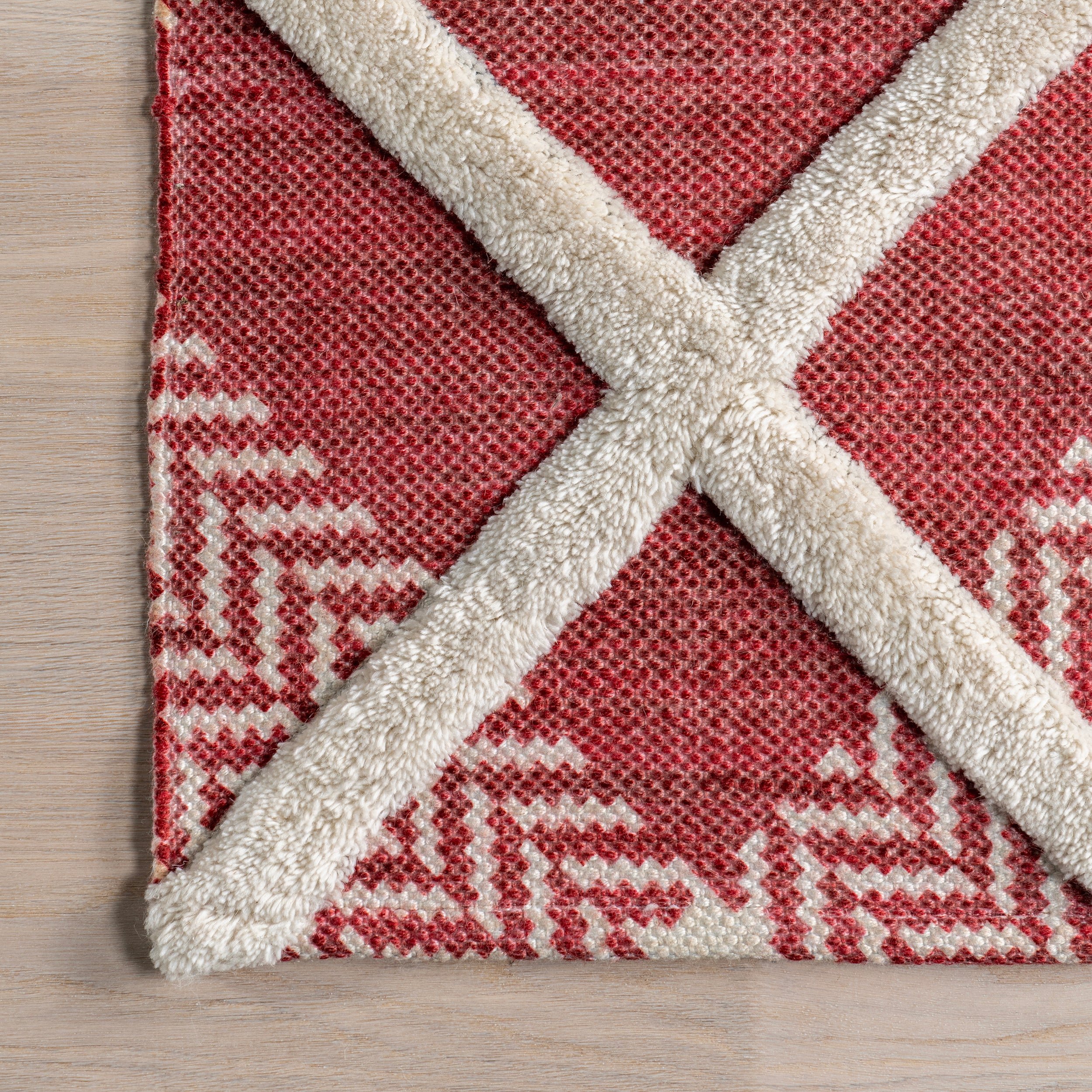 Anastasia High-Low Plaid Area Rug - Image 5