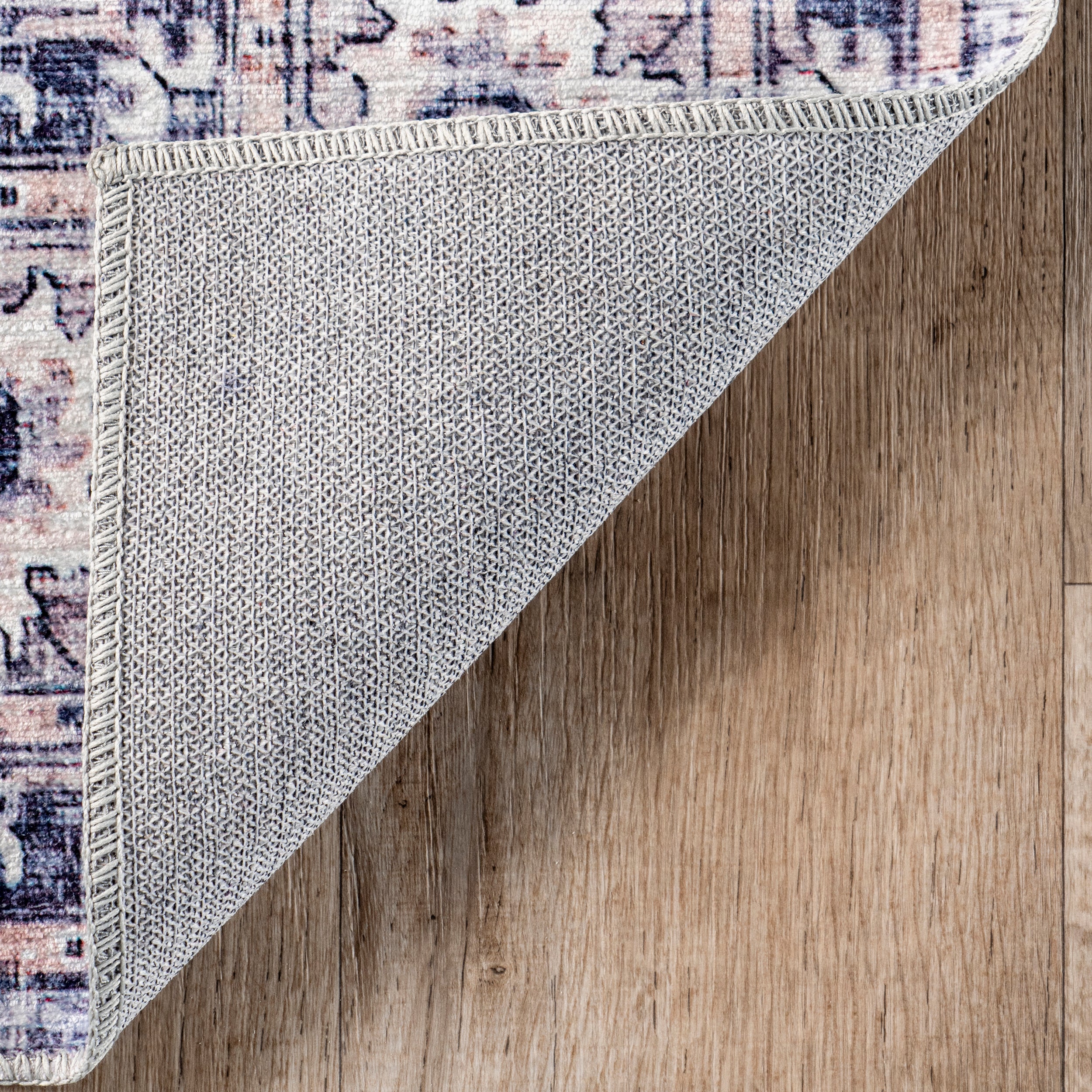 Indy Vintage Stain-Resistant Machine Washable Area Rug - Image 7