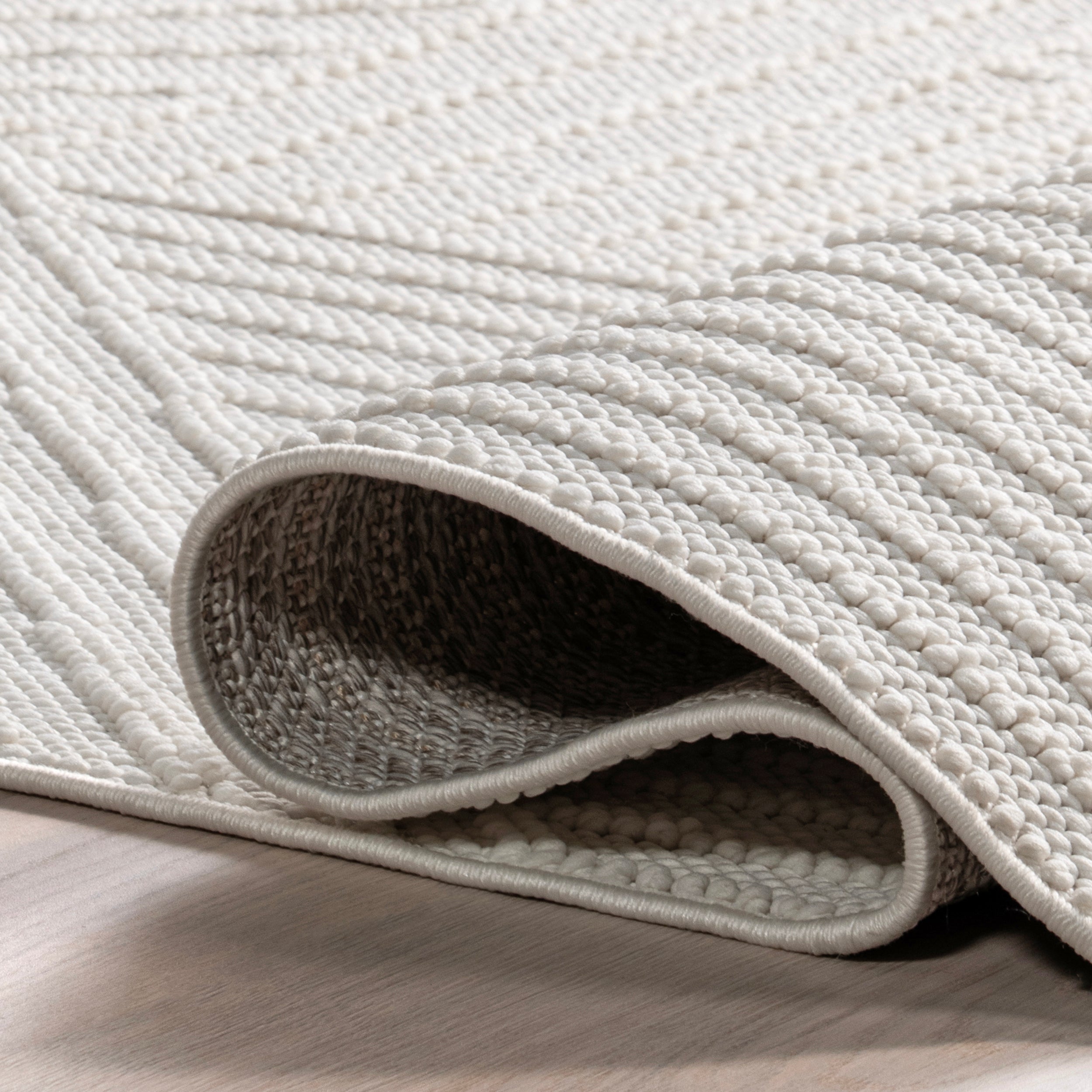 Makena Modern Geometric High-Low Area Rug - Image 4