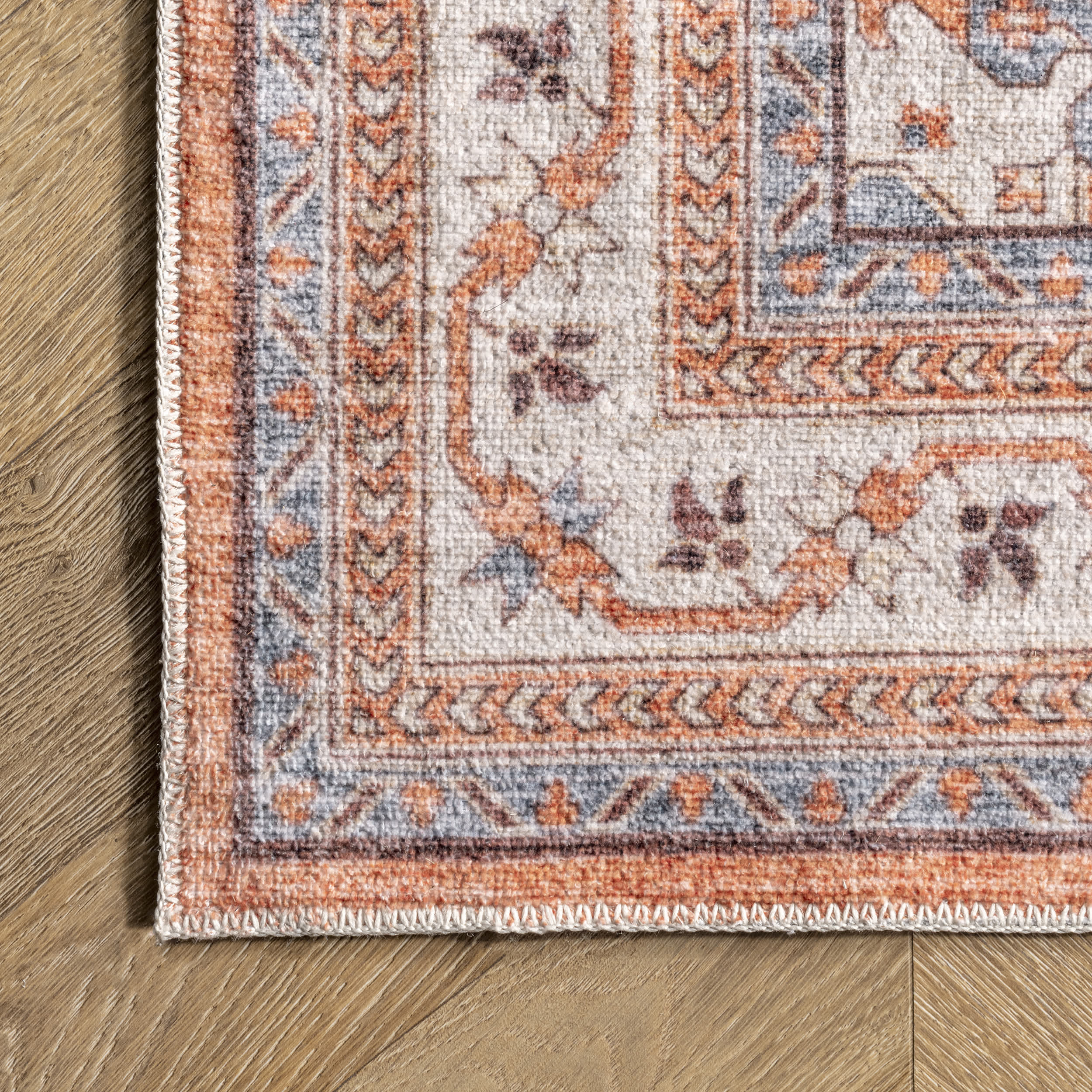 Sky Machine Washable Global Inspired Area Rug - Image 5