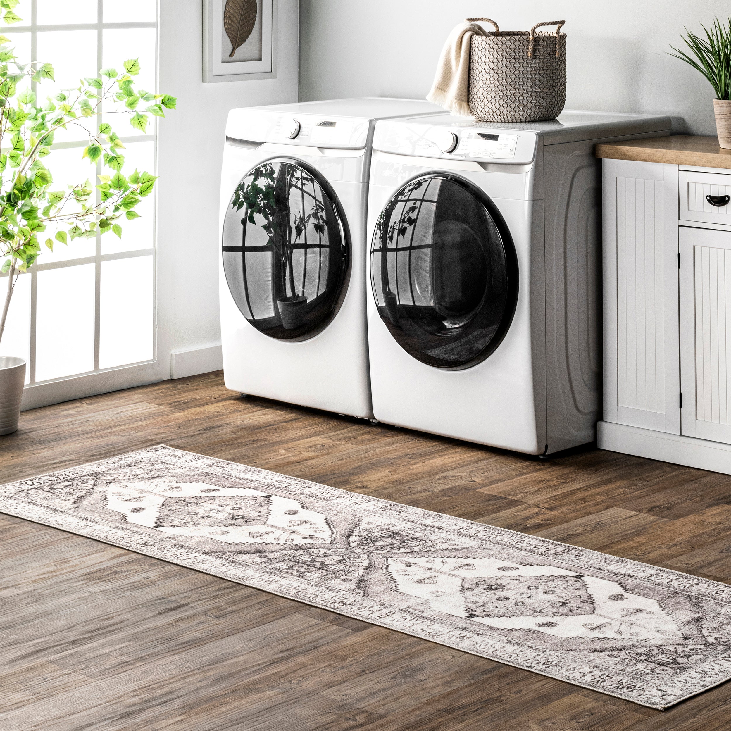 Gladys Machine Washable Vintage Medallion Area Rug - Image 11