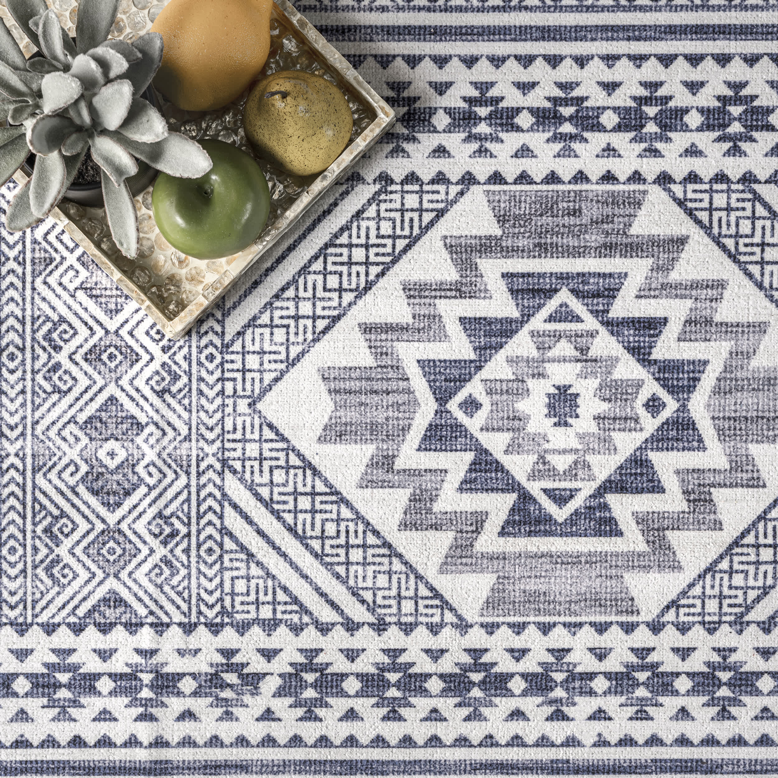 Jenine Southwestern Machine Washable Area Rug - Image 6
