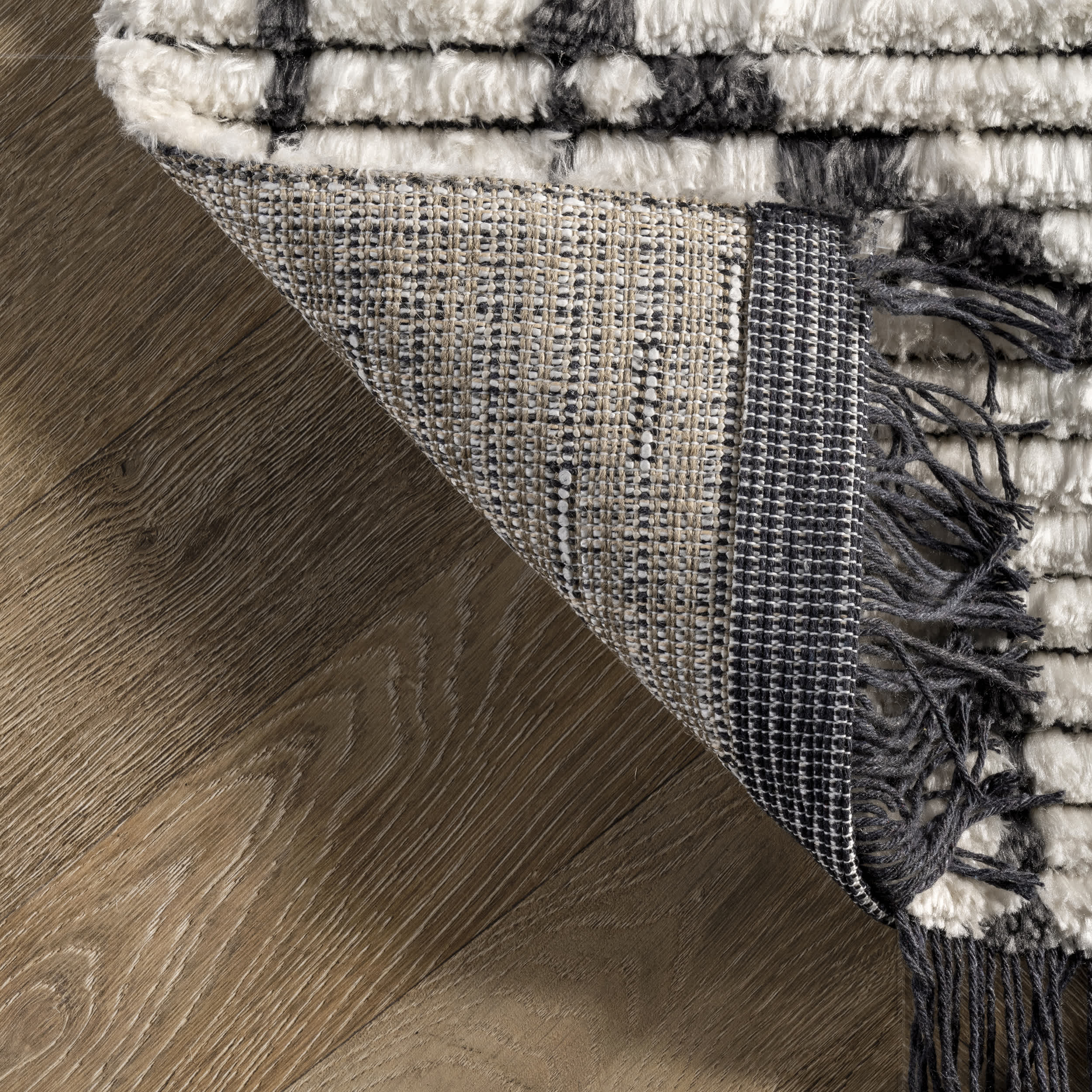 Alyson Modern Abstract Soft Shag Fringe Area Rug - Image 7