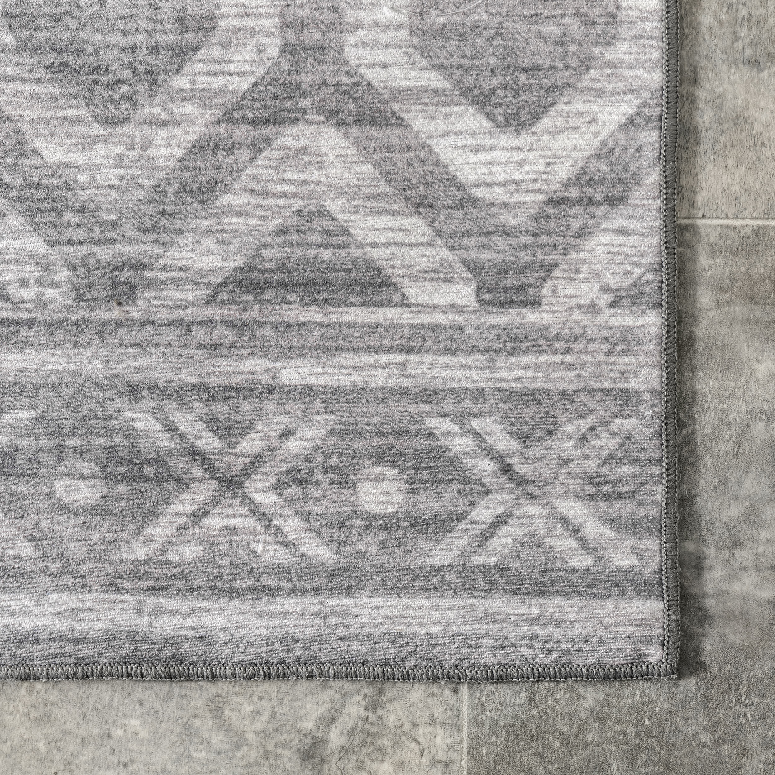 Fae Geometric Machine Washable Indoor/Outdoor Area Rug - Image 16