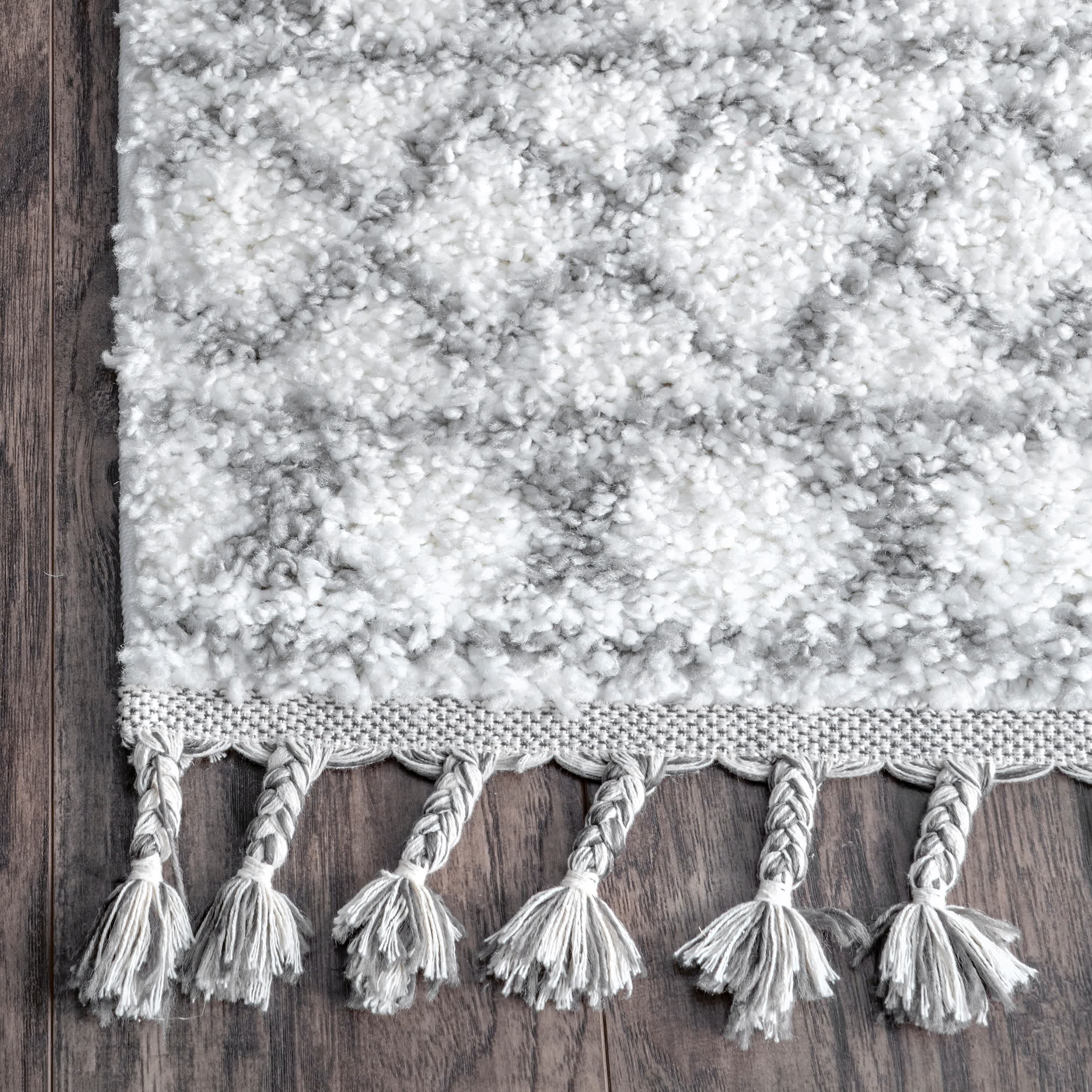Vasiliki Moroccan Tribal Tassel Area Rug - Image 5