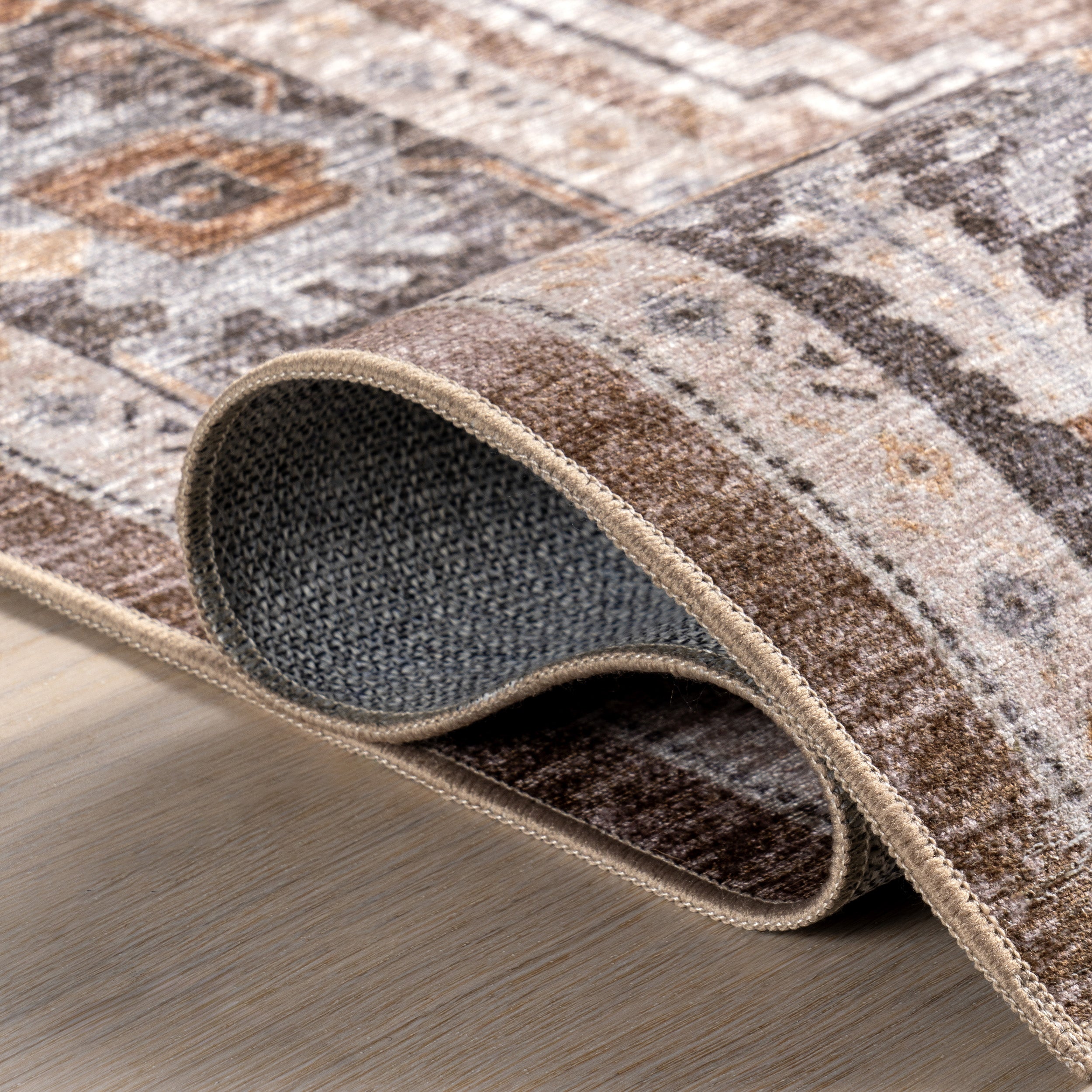 Prudence Medallion Spill Proof Machine Washable Area Rug - Image 4