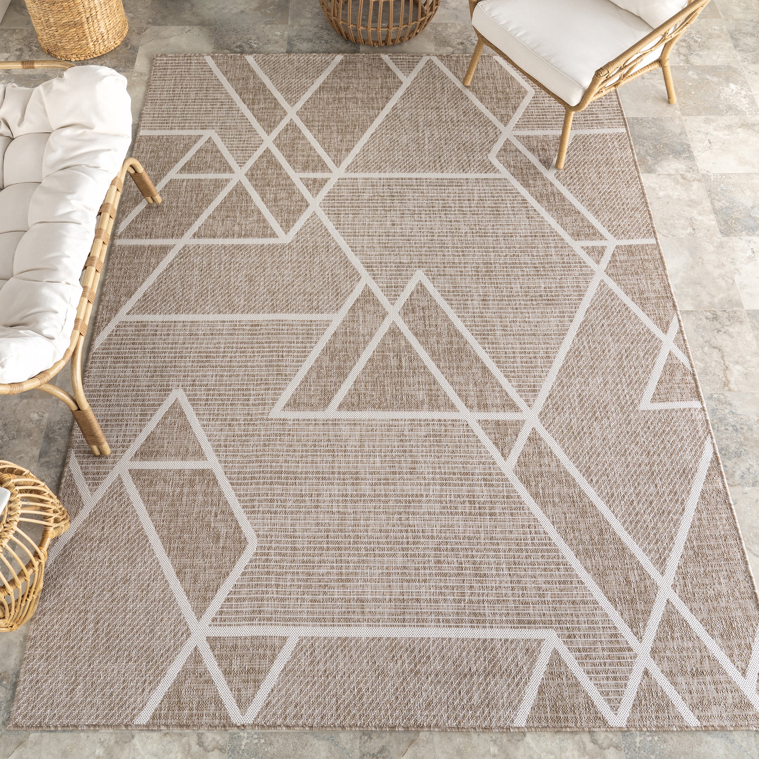 Armida Geometric Indoor/Outdoor Area Rug - Image 2