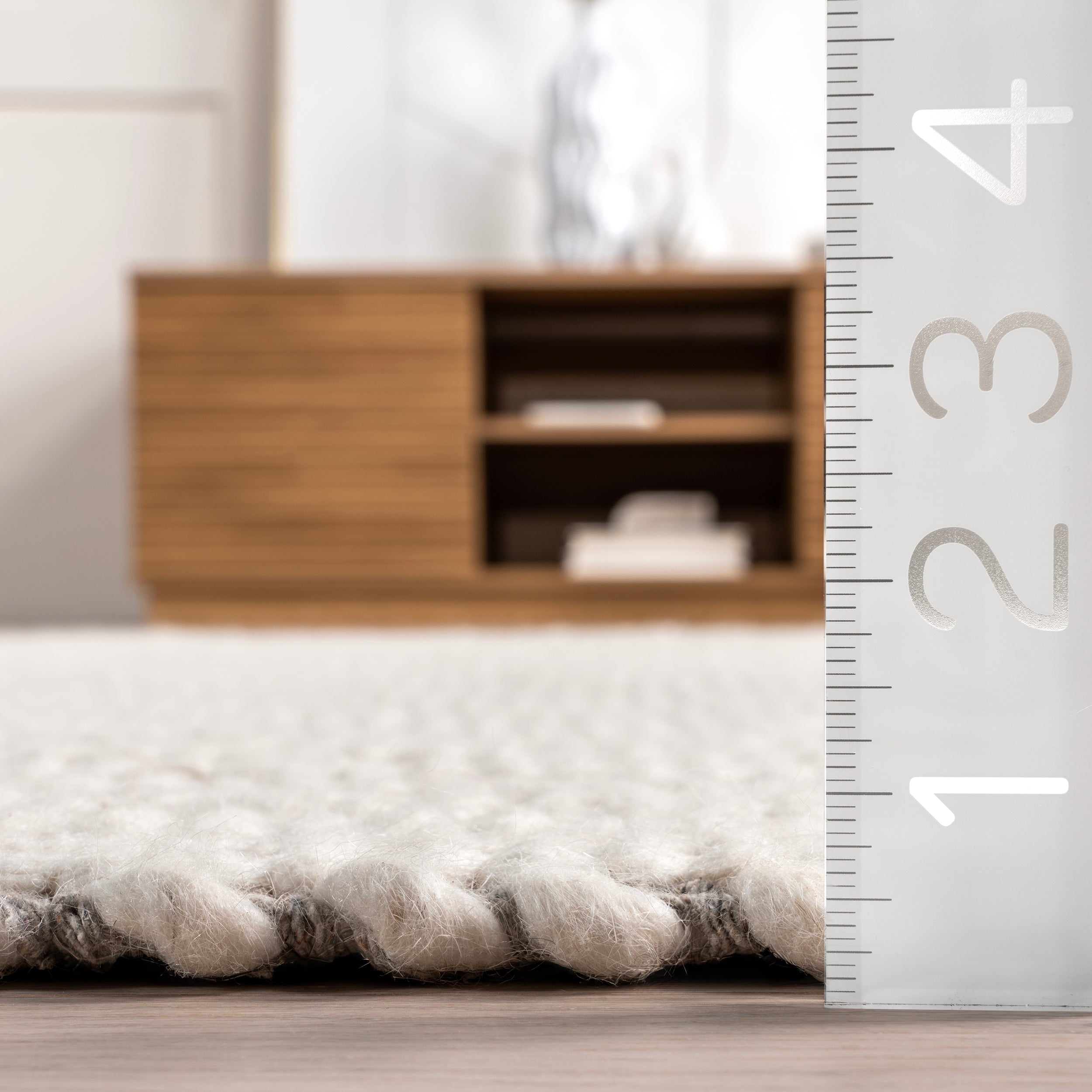 Aaleigha Casual Striped Wool Area Rug - Image 12