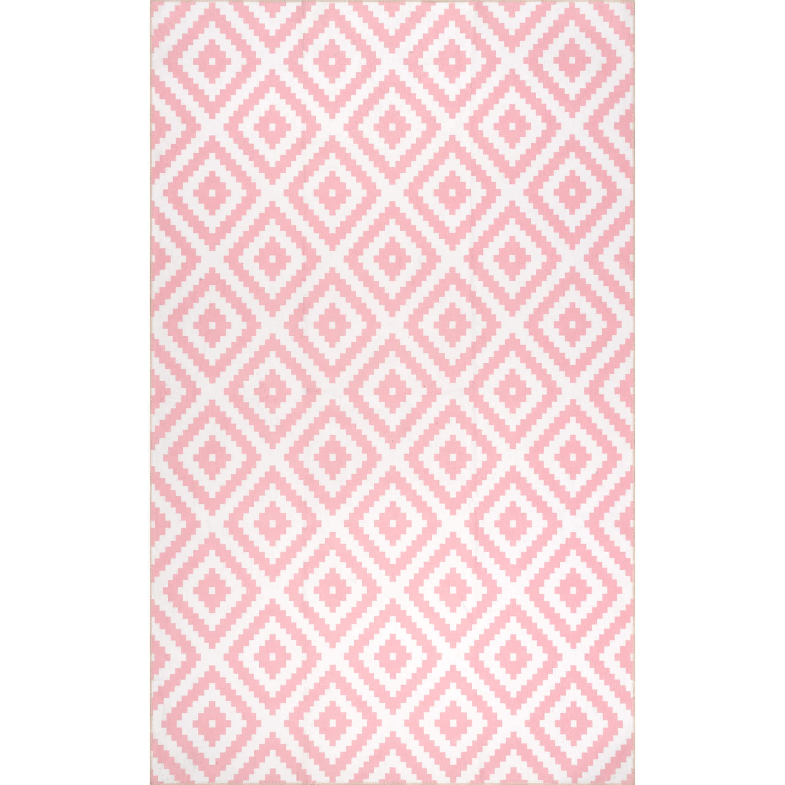Kellee Machine Washable Modern Diamonds Area Rug - Image 12