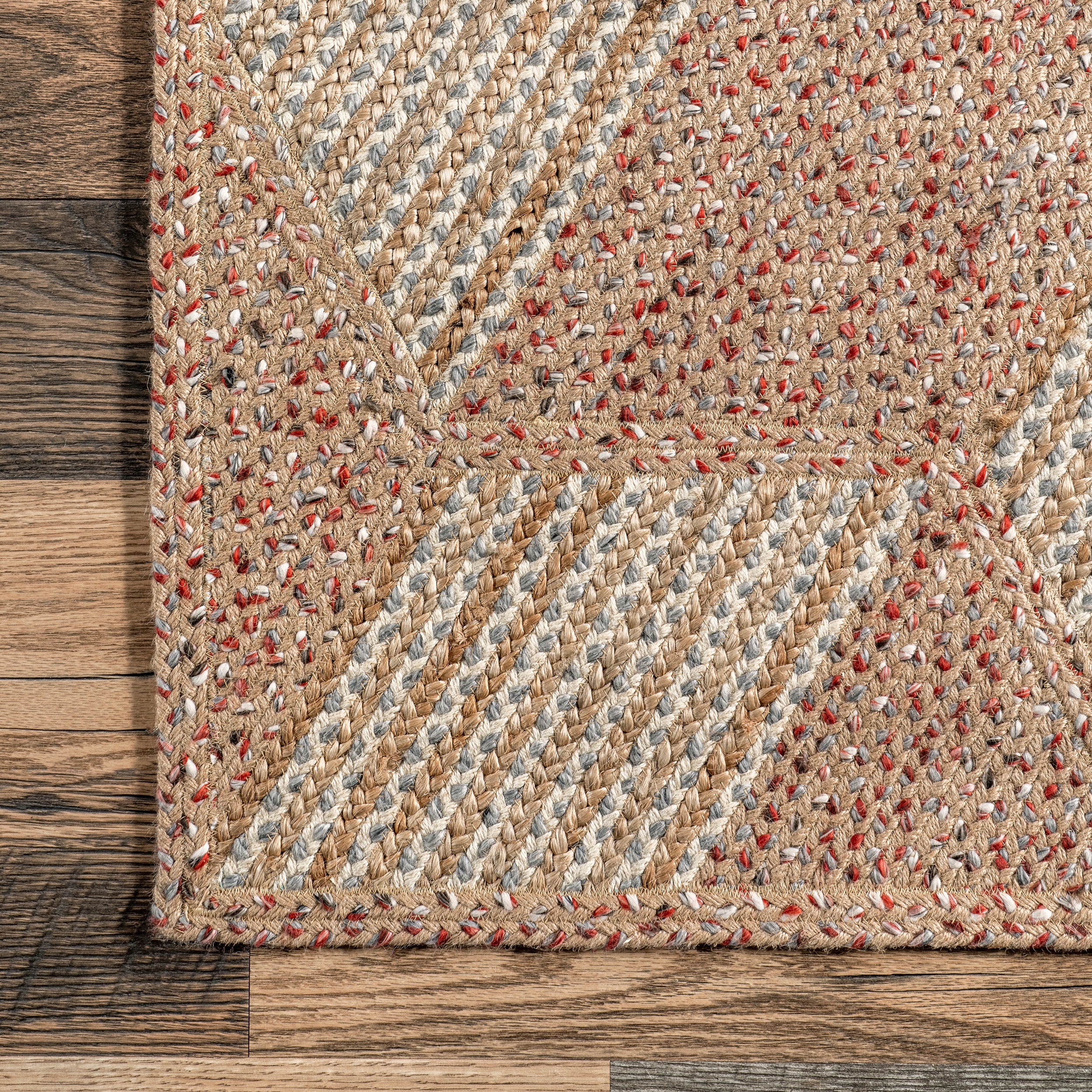 Mitzy Casual Honeycomb Jute Area Rug - Image 5