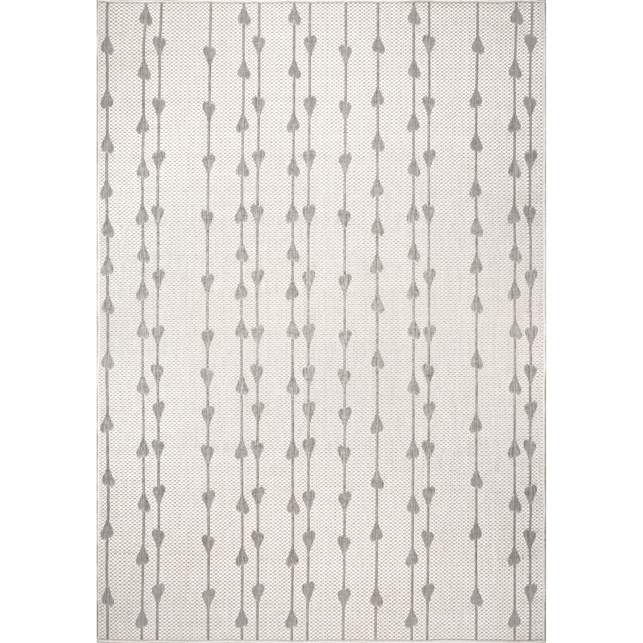 Kiernan Vertical Teardrop Stripe Indoor/Outdoor Area Rug