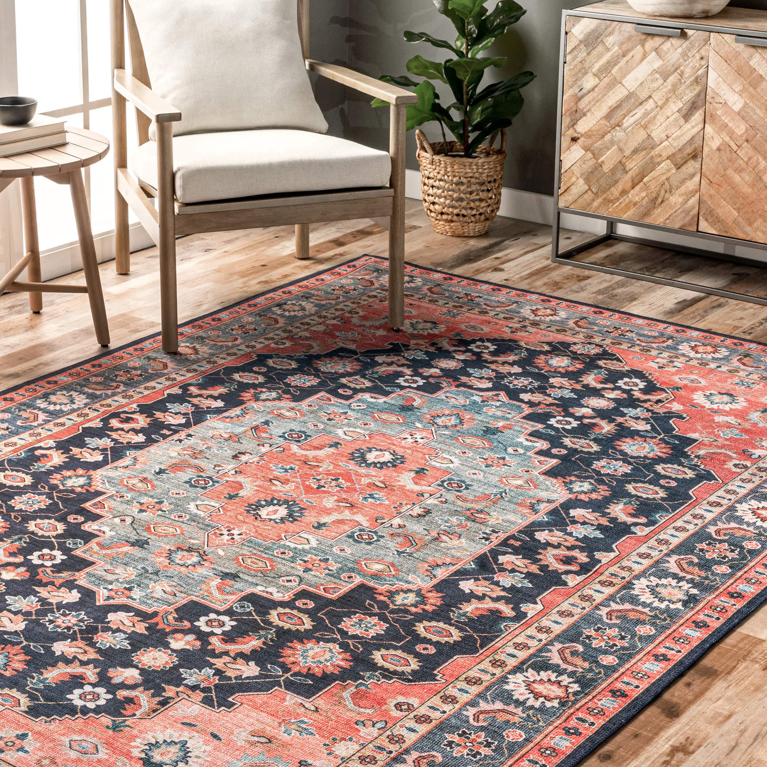 Shyla Washable Southwestern Area Rug - Image 9
