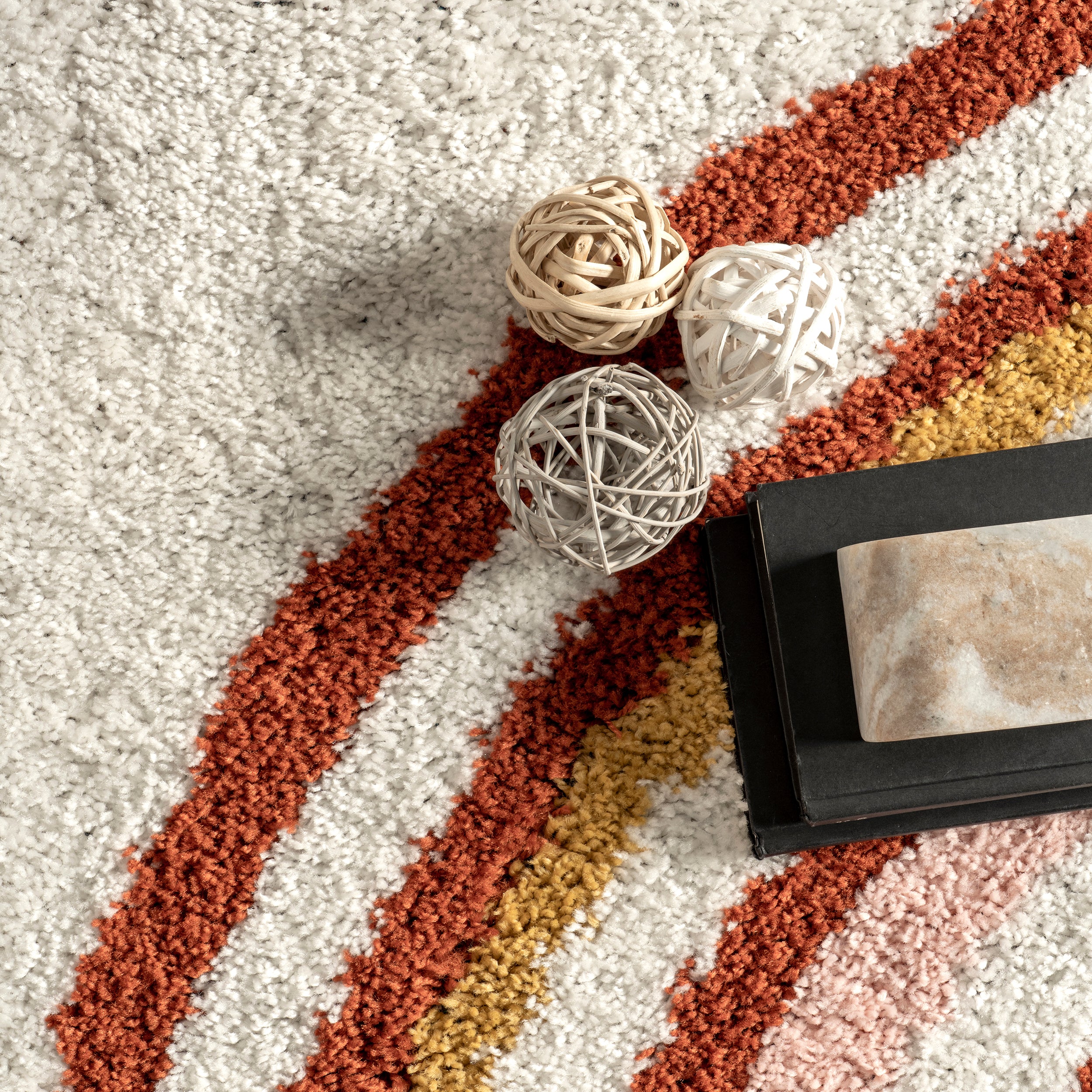Dotty Half Sunset Shag Area Rug - Image 6