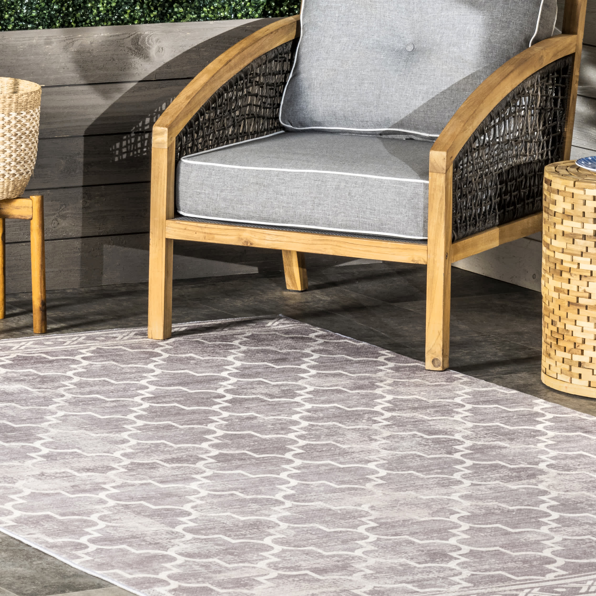 Maribel Geometric Machine Washable Indoor/Outdoor Area Rug - Image 21