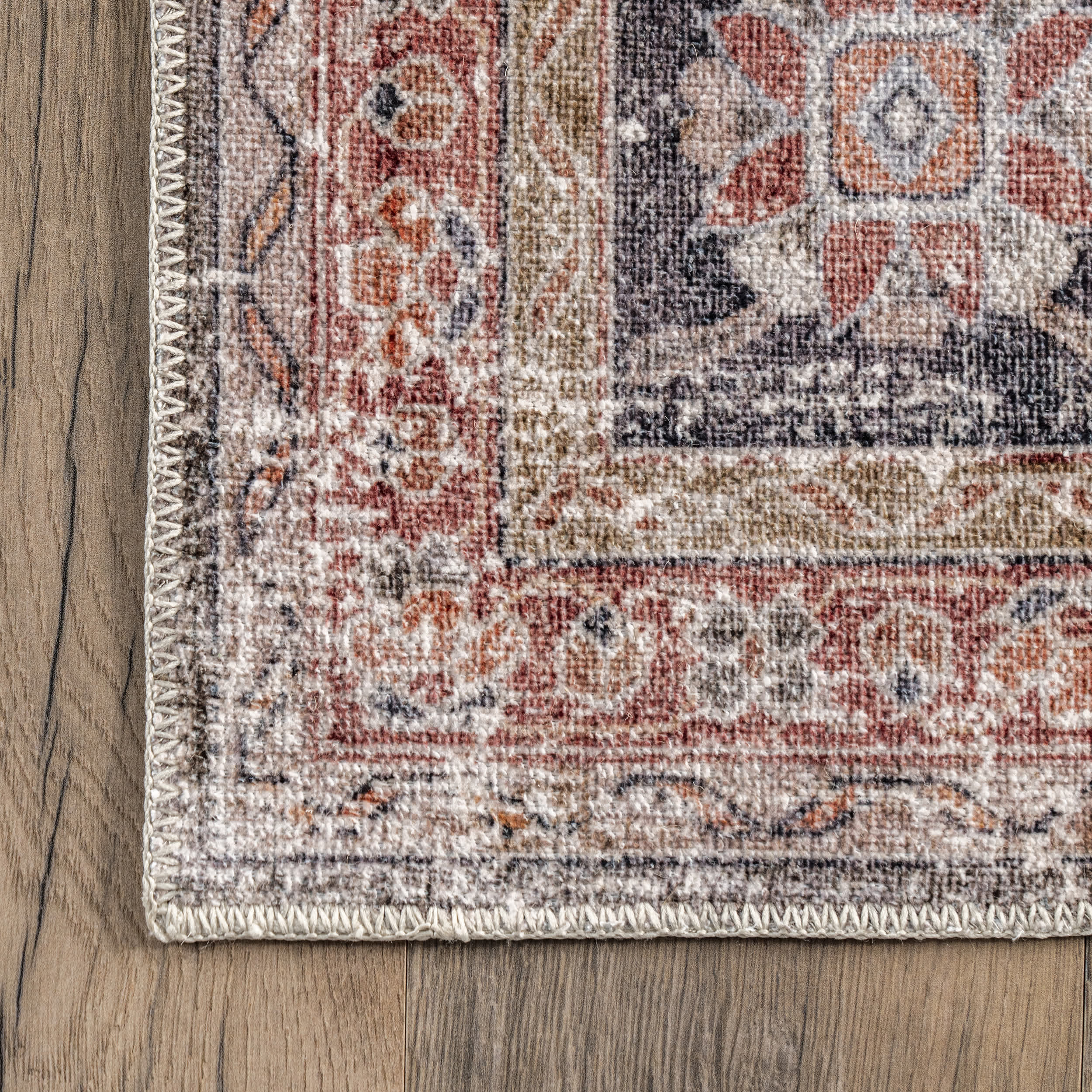 Emelina Traditional Persian Machine Washable Area Rug - Image 5