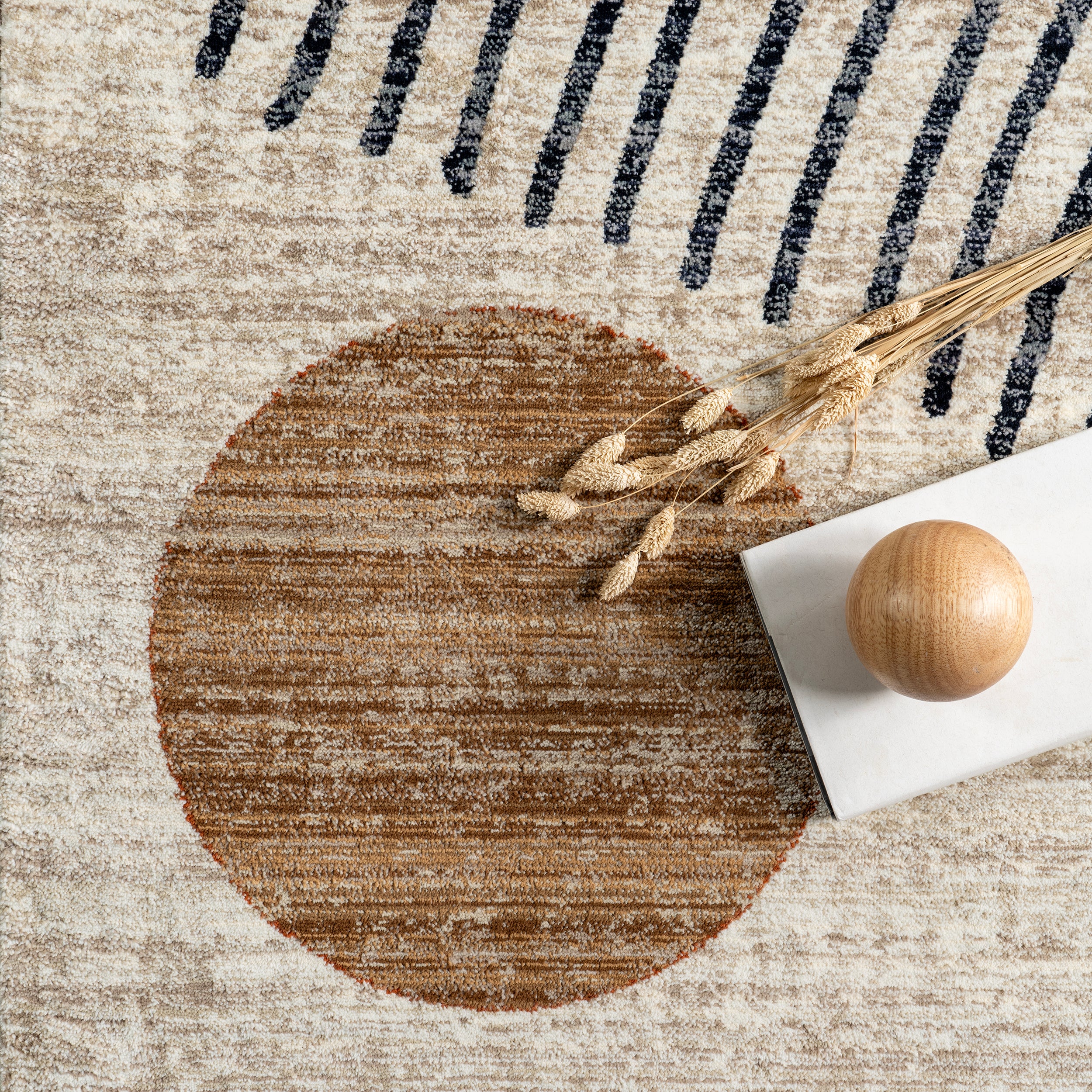 Bevin Abstract Sky Fringe Area Rug - Image 15
