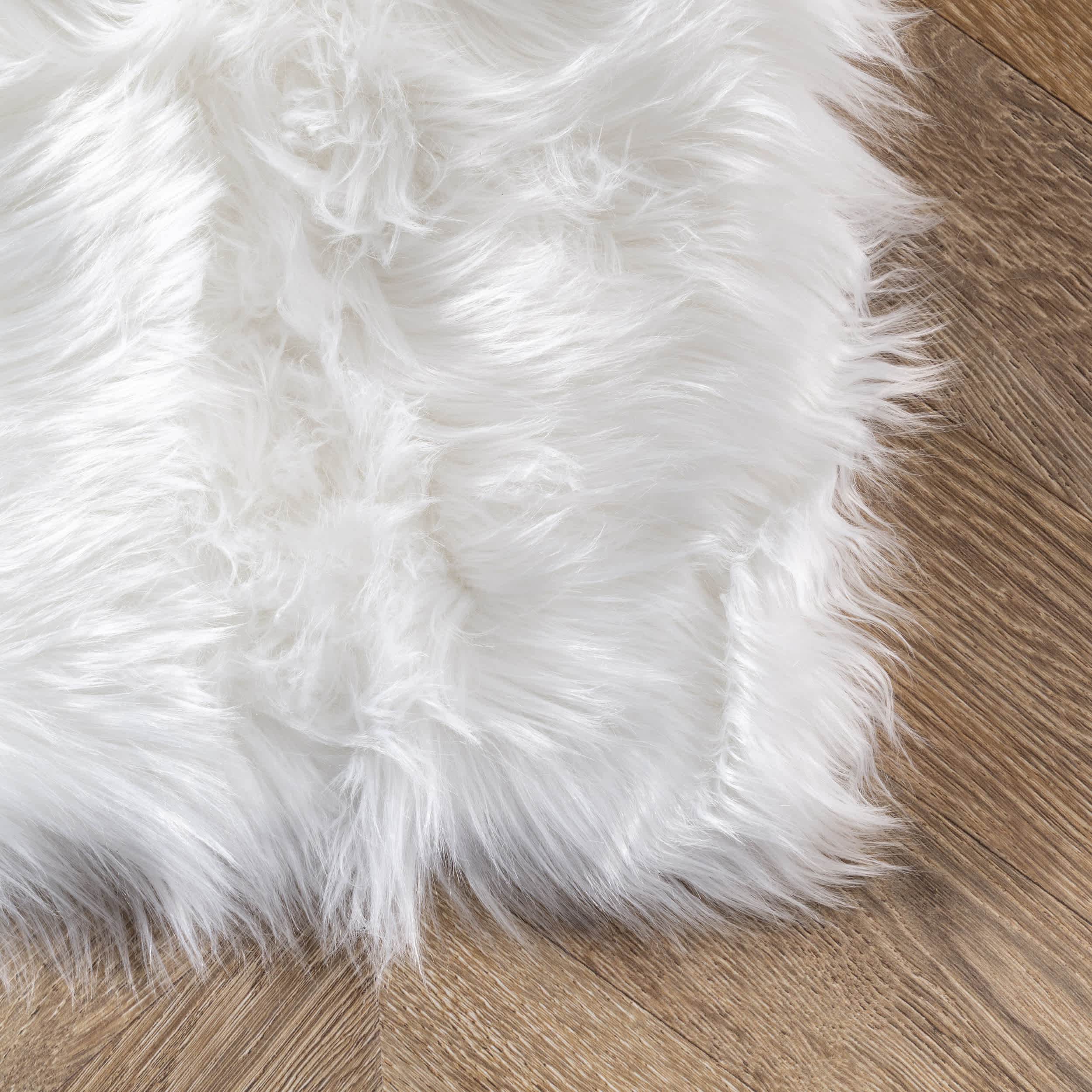 Rodolfo Faux Sheepskin Shag Area Rug - Image 5