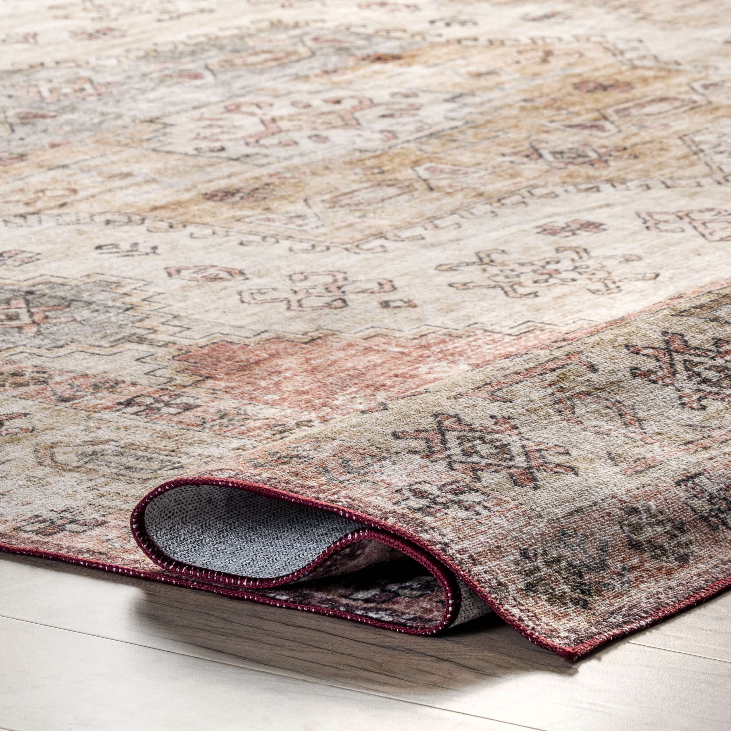Palace Medallion Washable Area Rug - Image 4