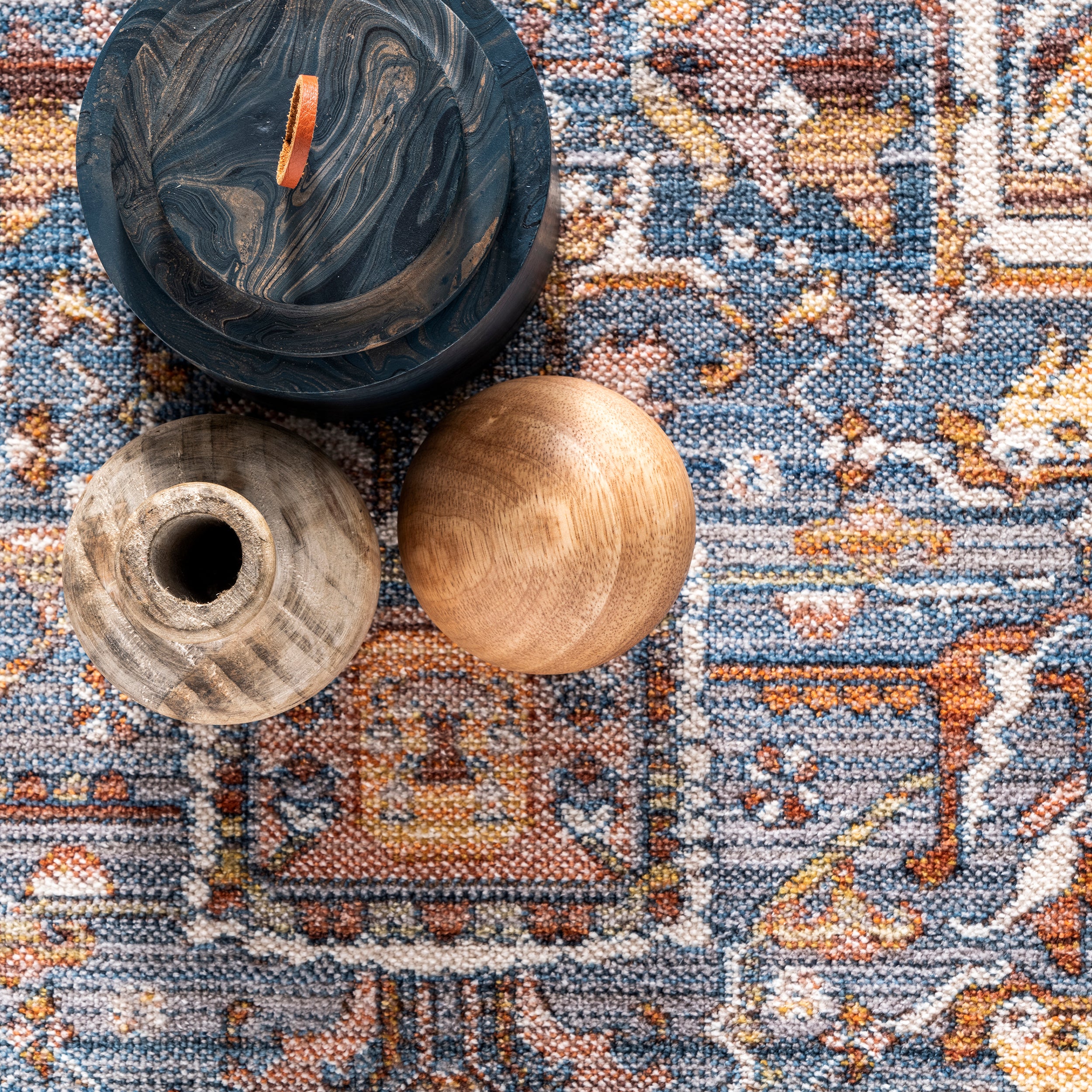 Harriet Vintage Medallion Fringe Area Rug - Image 6