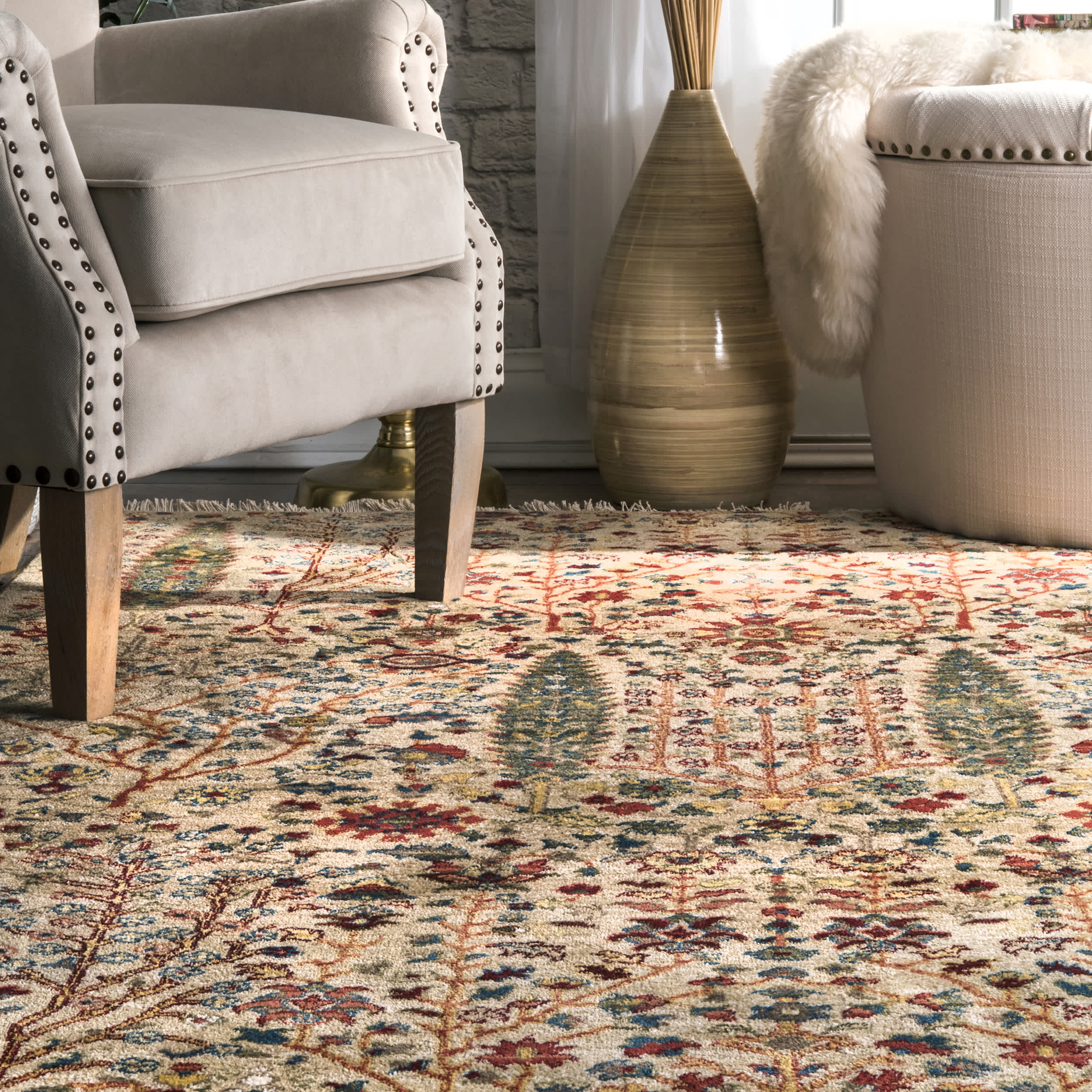 Dasilva Tribal Fringe Area Rug - Image 5
