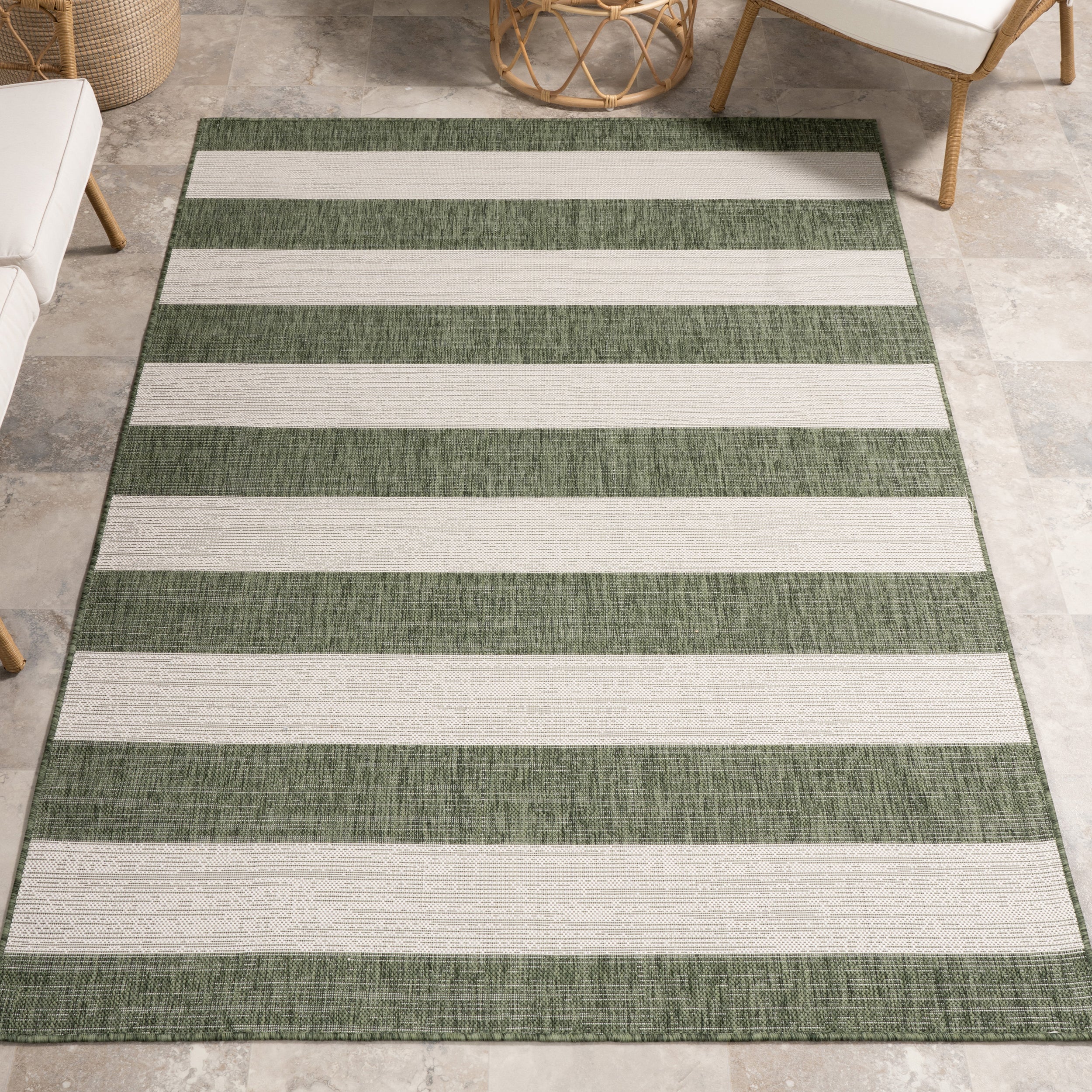 Briaana Striped Indoor/Outdoor Area Rug - Image 2