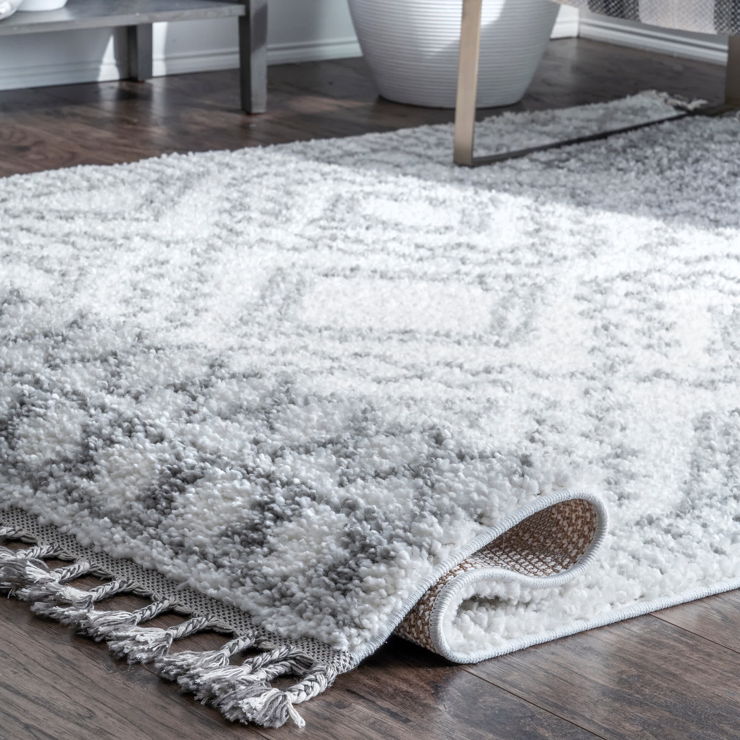 Vasiliki Moroccan Tribal Tassel Area Rug - Image 4