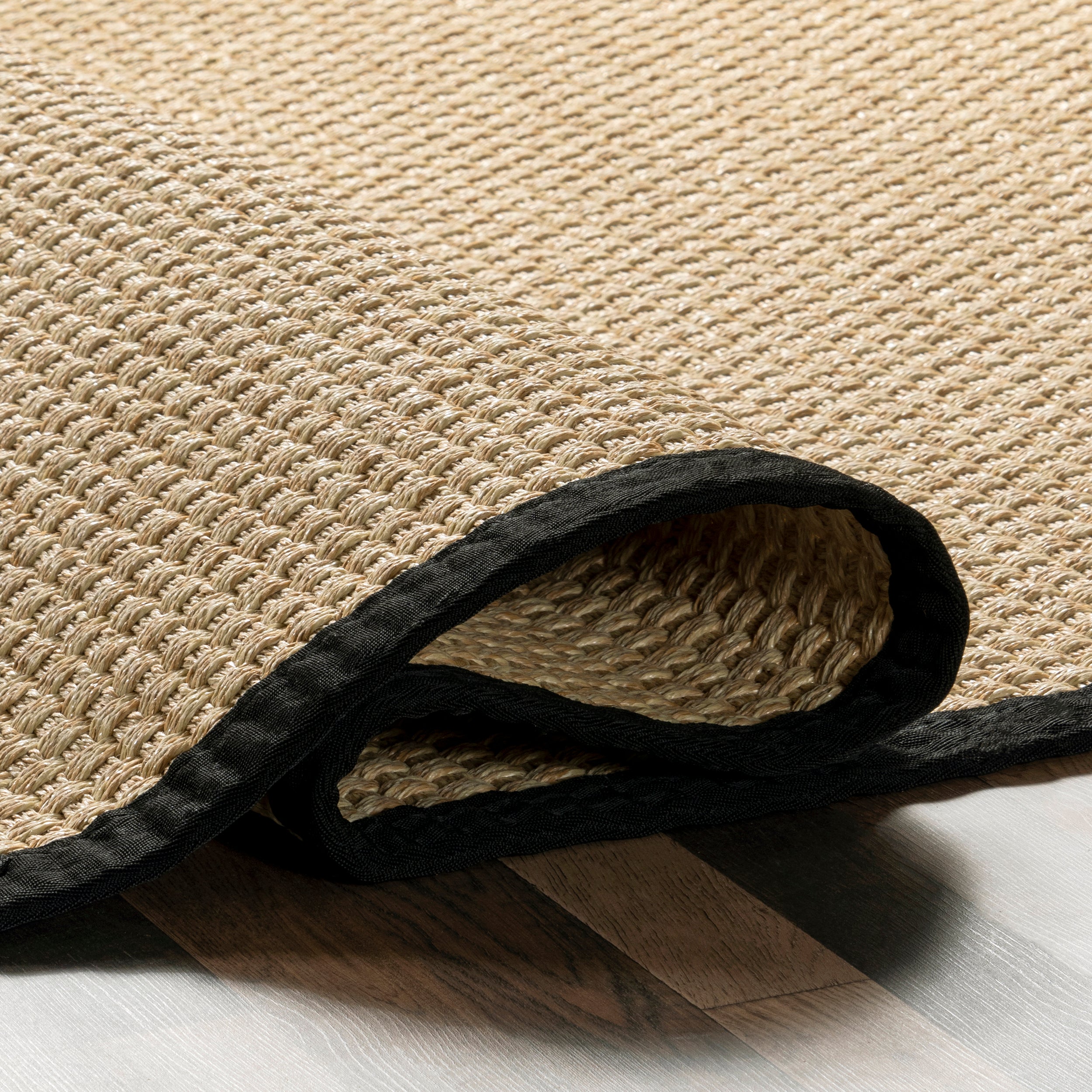 Meena Faux Seagrass Bordered Indoor/Outdoor Area Rug - Image 13