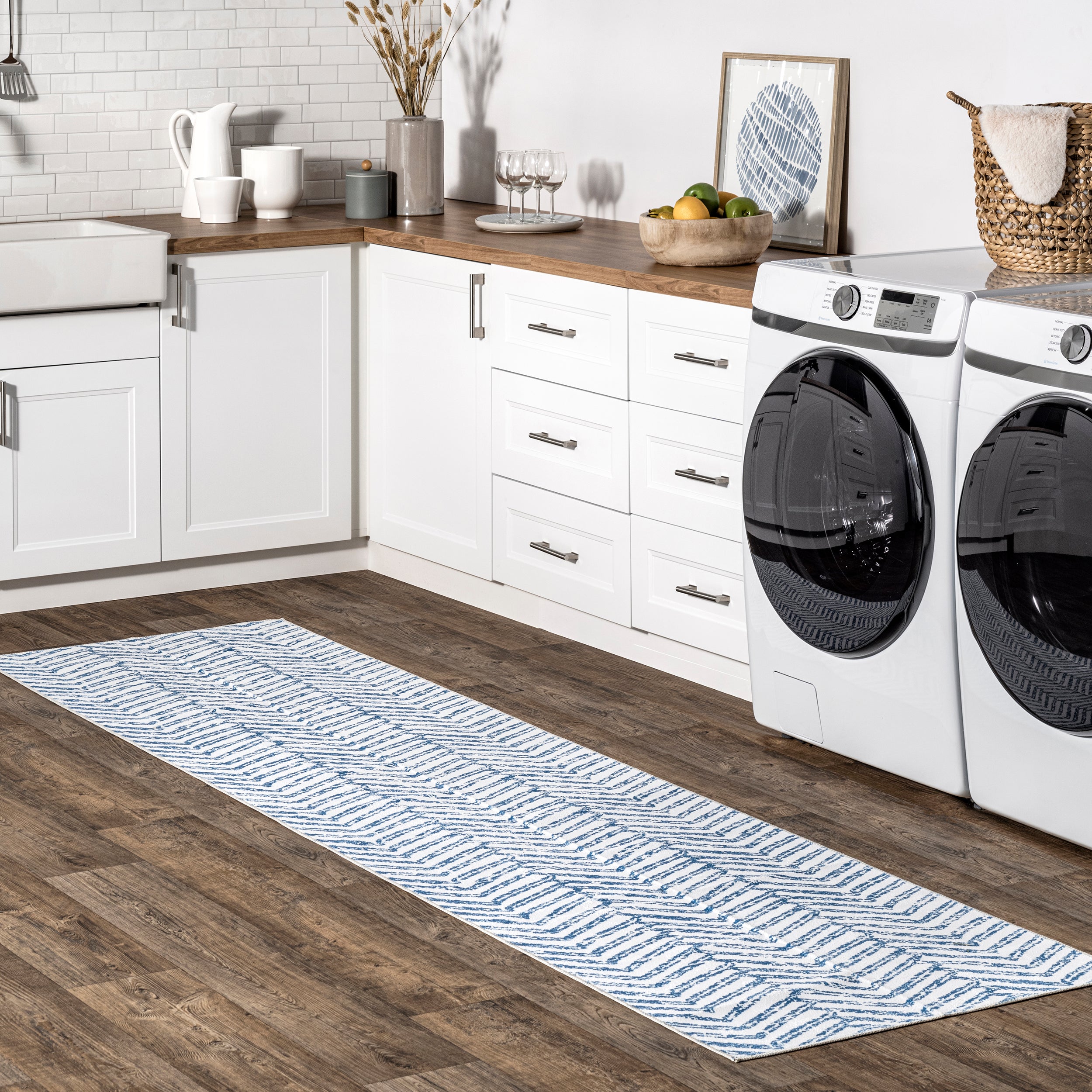 Rosanne Machine Washable Geometric Area Rug - Image 11