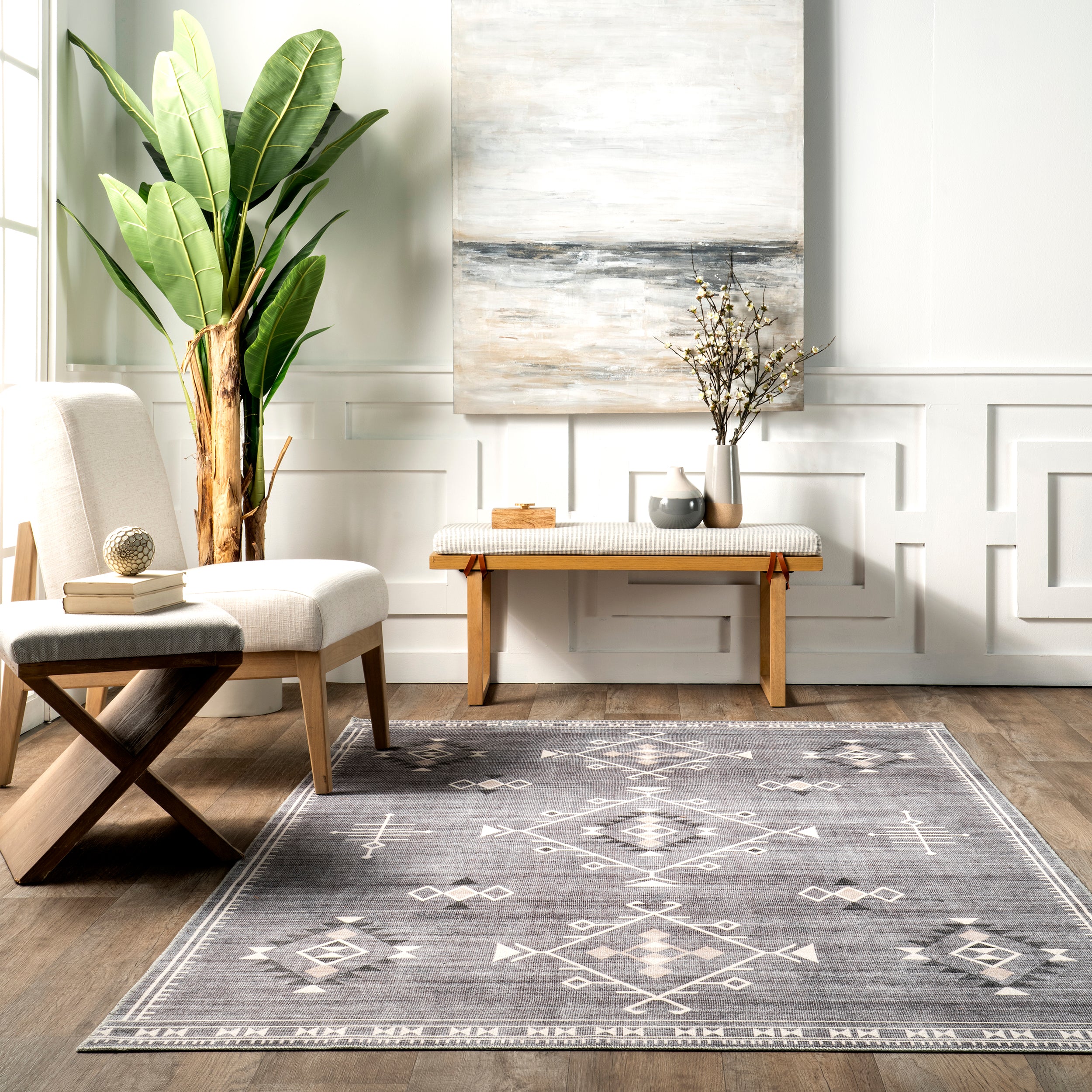 Evalyn Southwestern Machine Washable Area Rug - Image 20