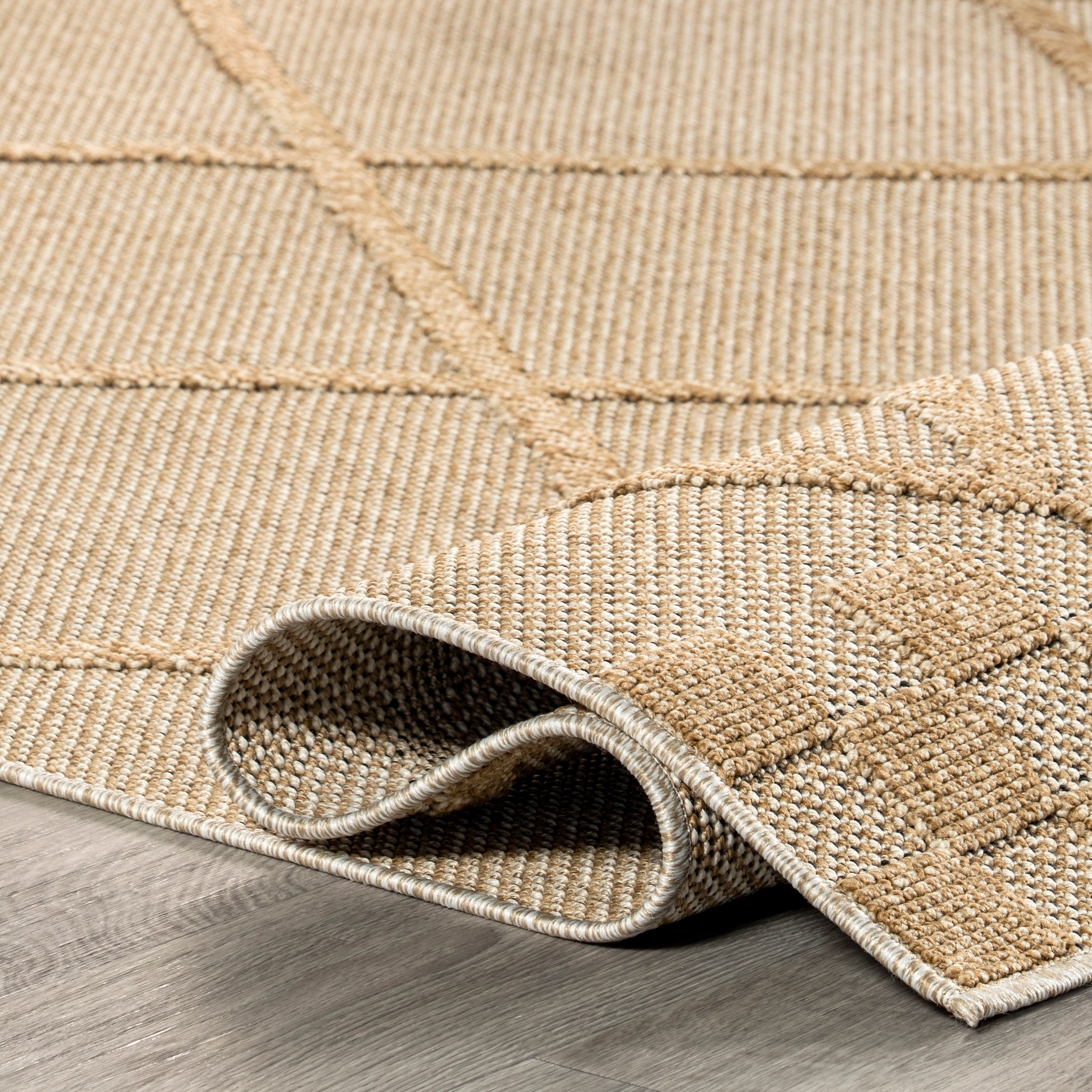 Rhode Raised Lattice Indoor/Outdoor Area Rug - Image 4