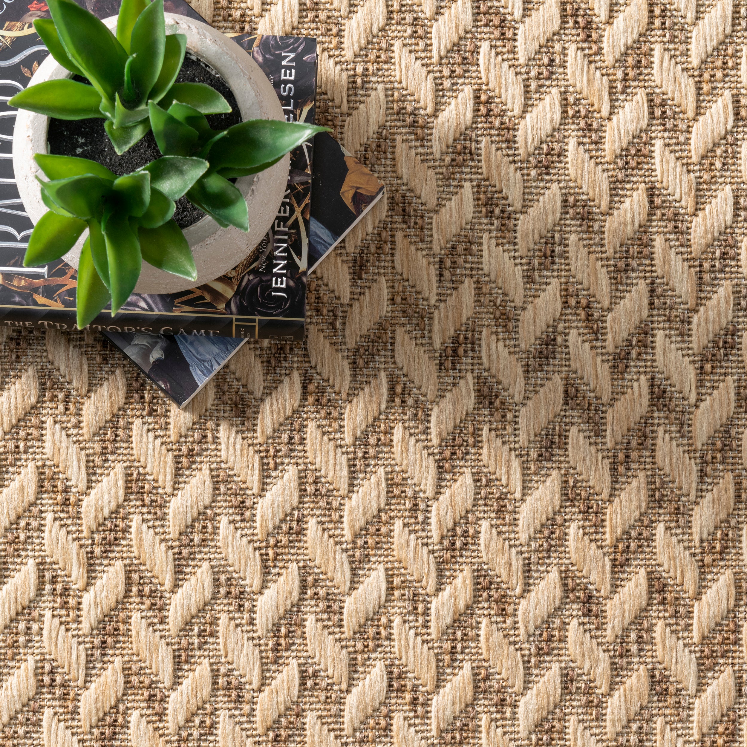 Camryn Herringbone Indoor/Outdoor Area Rug - Image 6