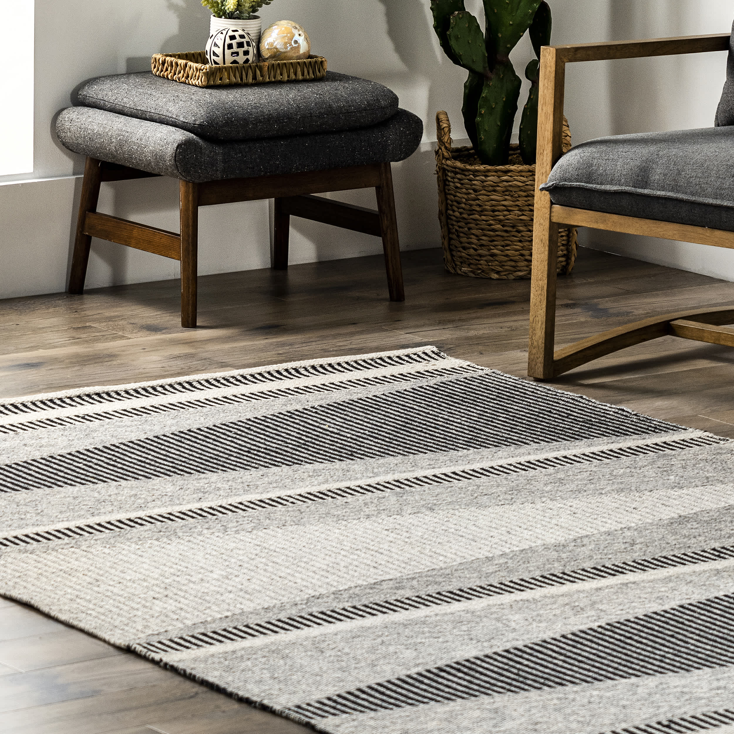 Estella Striped Waves Area Rug - Image 9