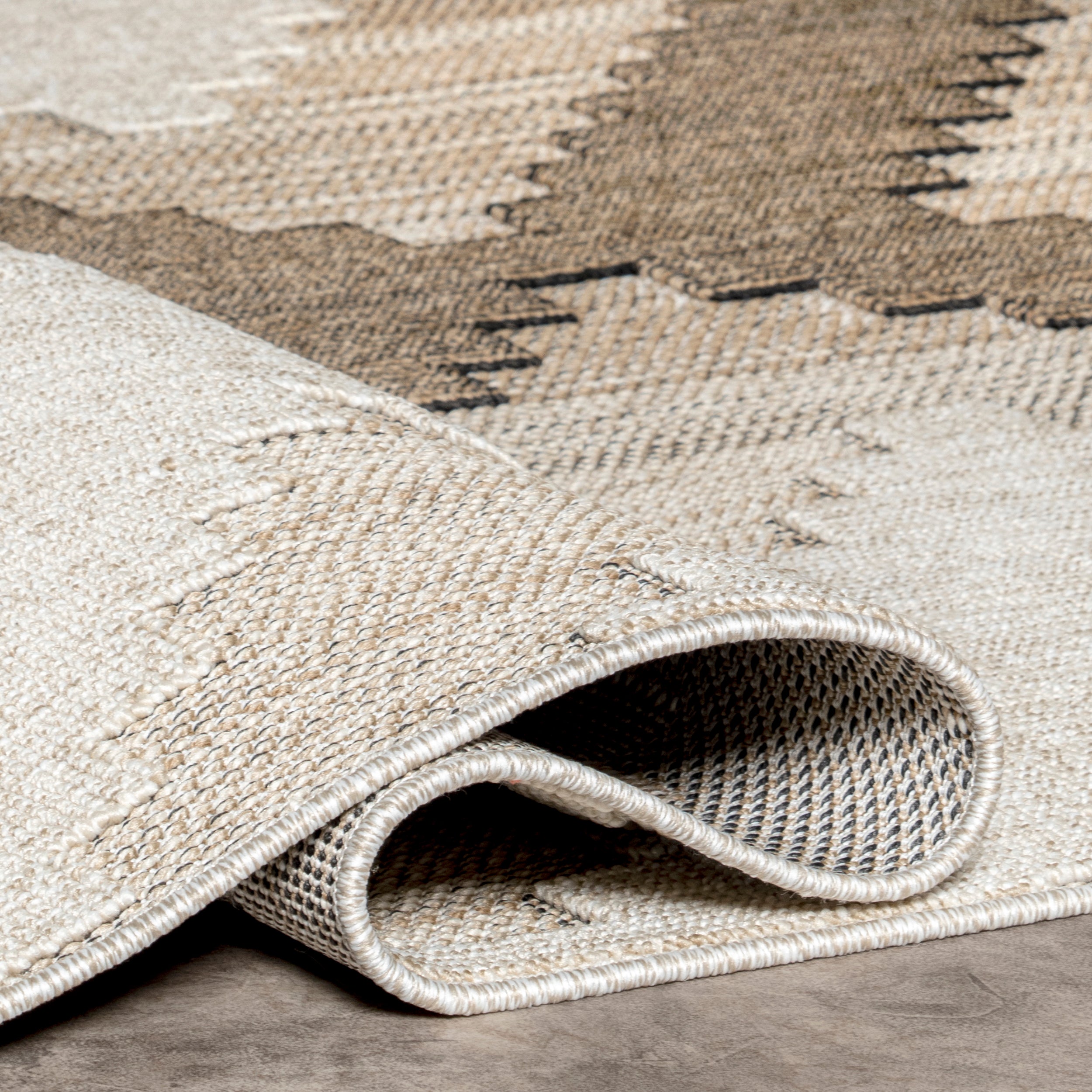 Teisha Tribal Diamond Indoor/Outdoor Area Rug - Image 4
