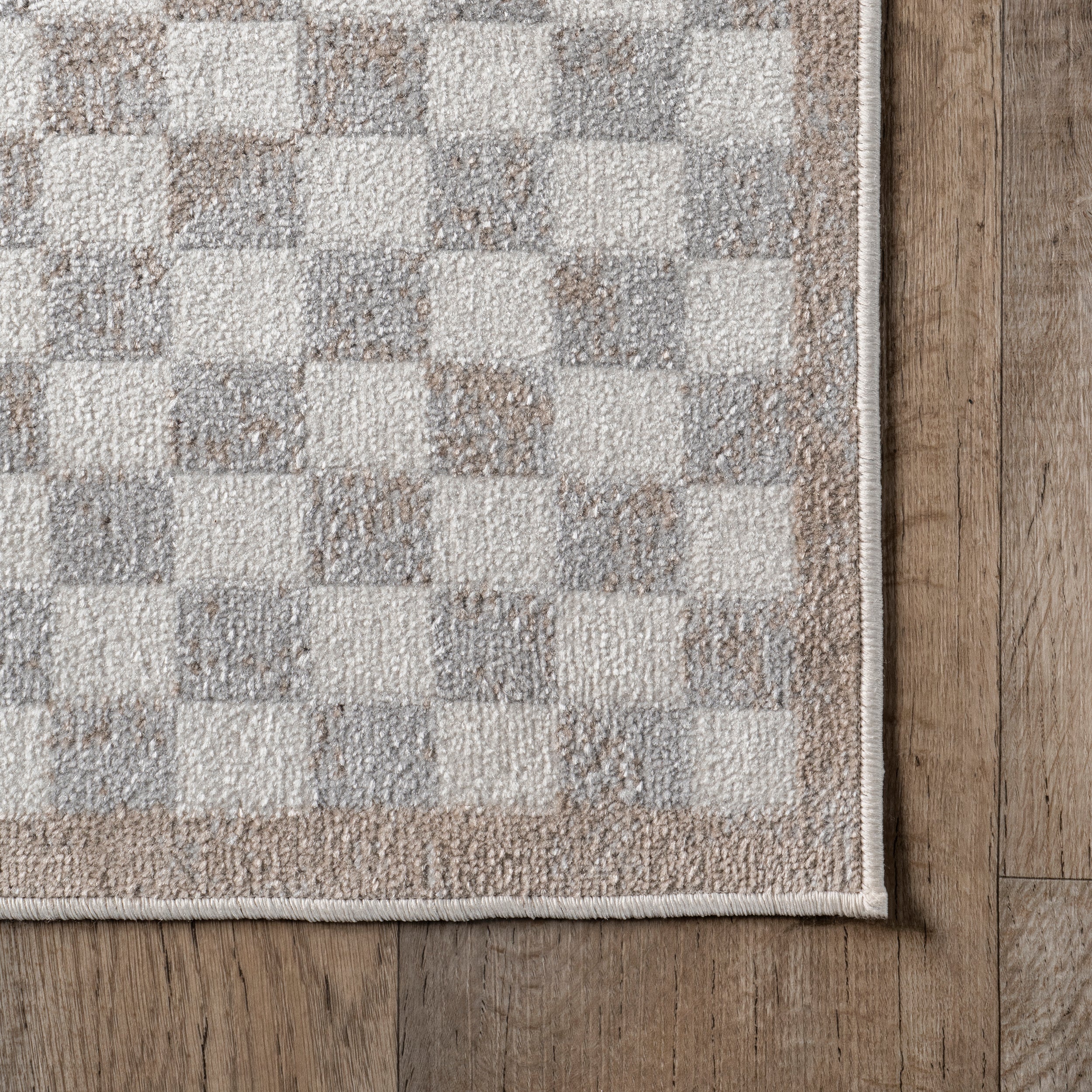 Nikita Faded Geometric Machine Washable Area Rug - Image 5