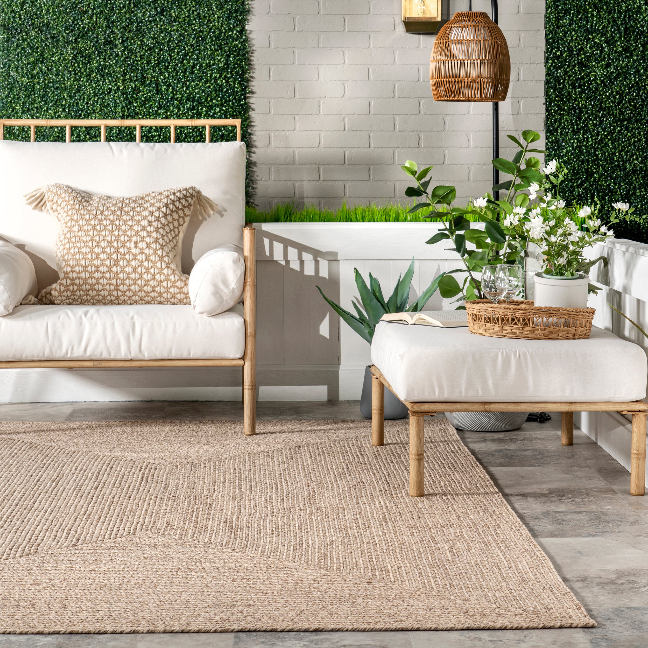 Wynn Braided Indoor/Outdoor Area Rug - Image 20