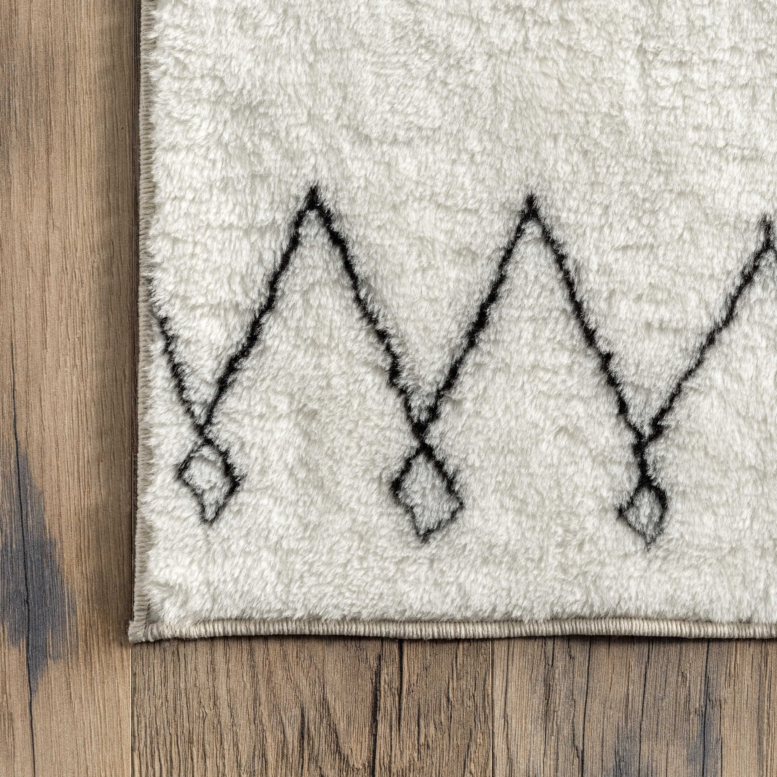 Tribal Striped Washable Shag Area Rug - Image 5
