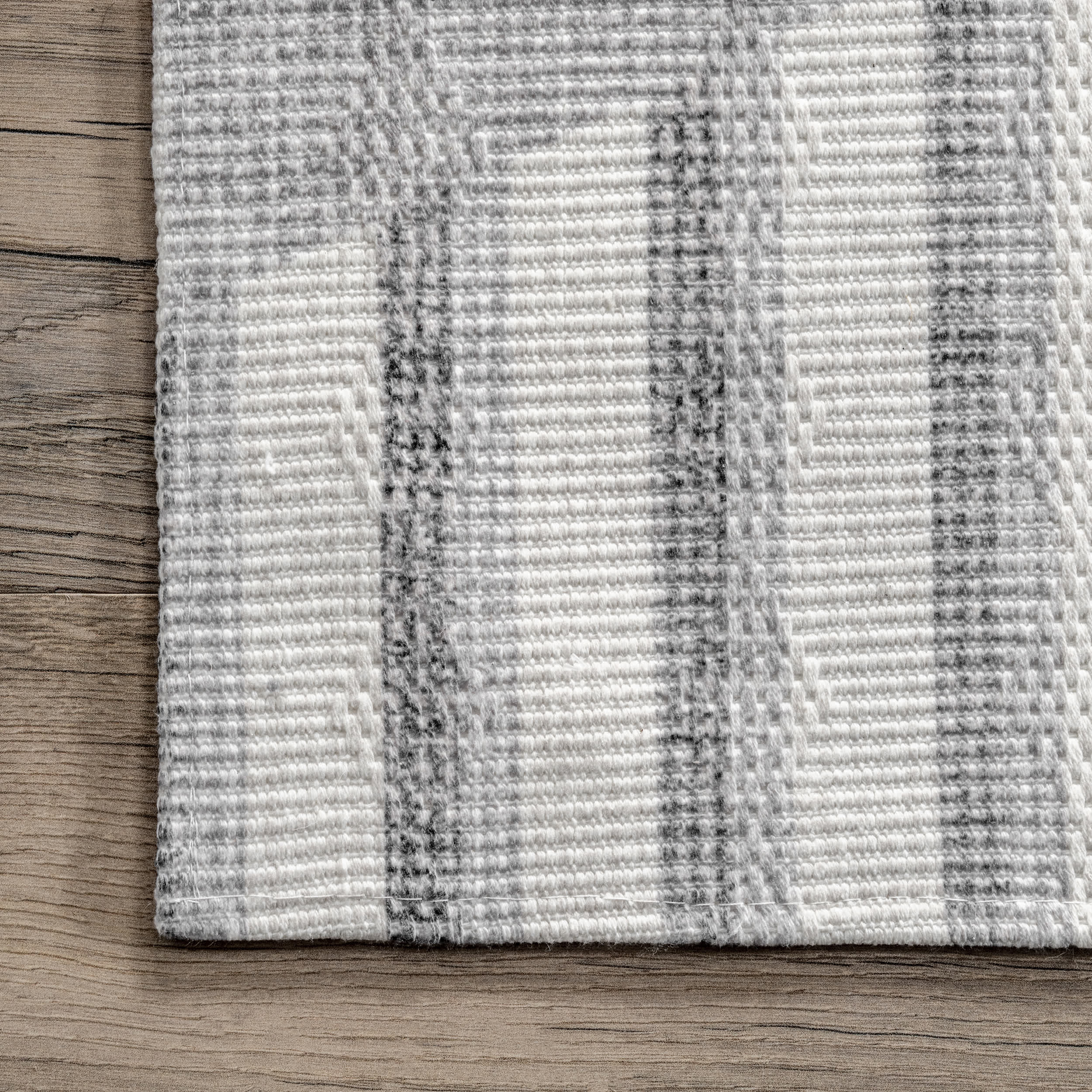 Modern Striped Washable Area Rug - Image 5