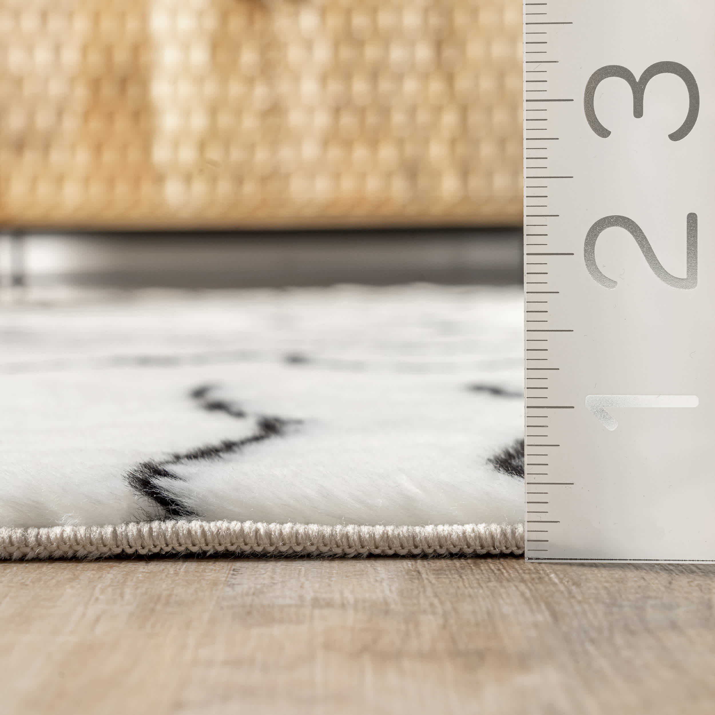 Ethnic Striped Washable Shag Area Rug - Image 3