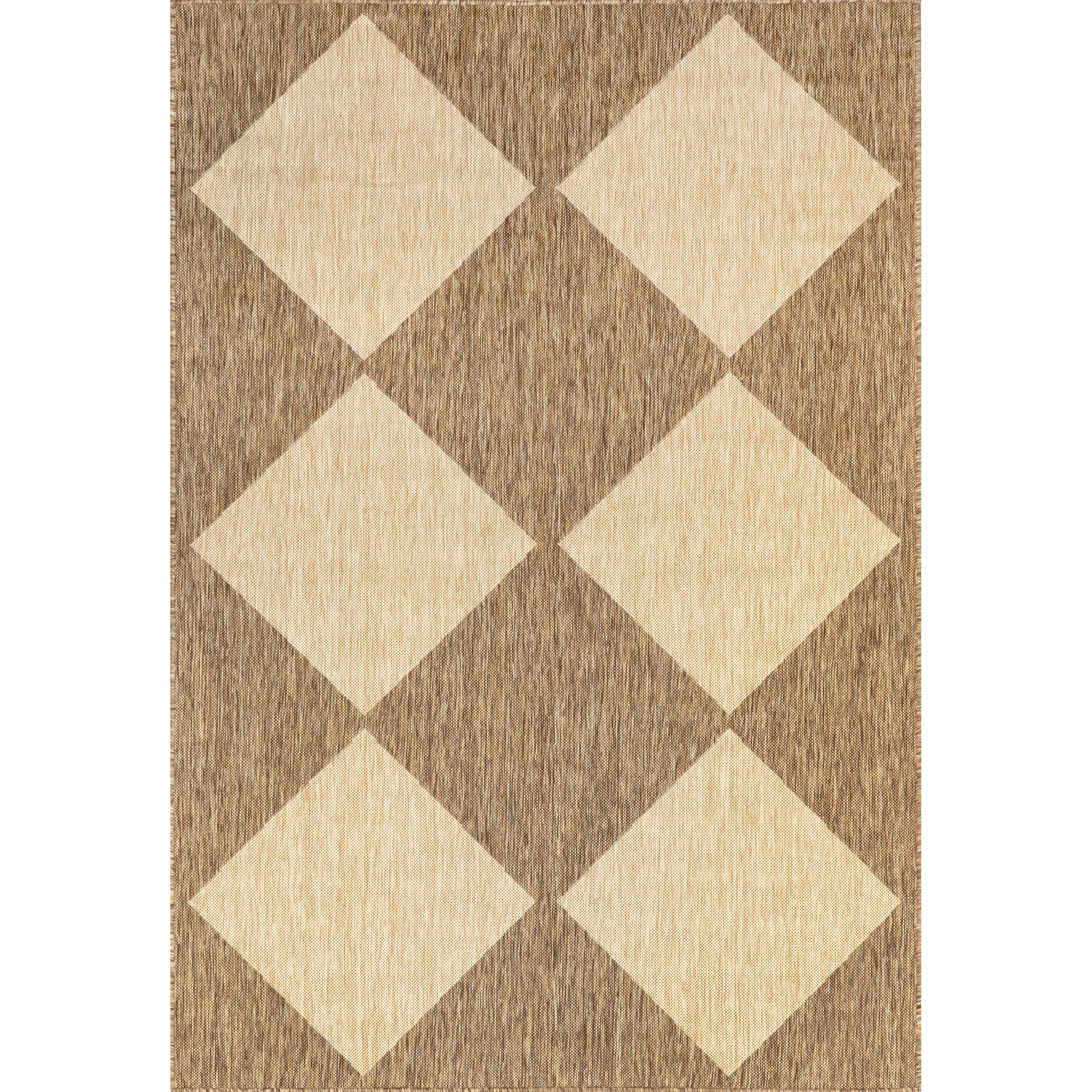 Loretta Transitional Diamond Indoor/Outdoor Area Rug