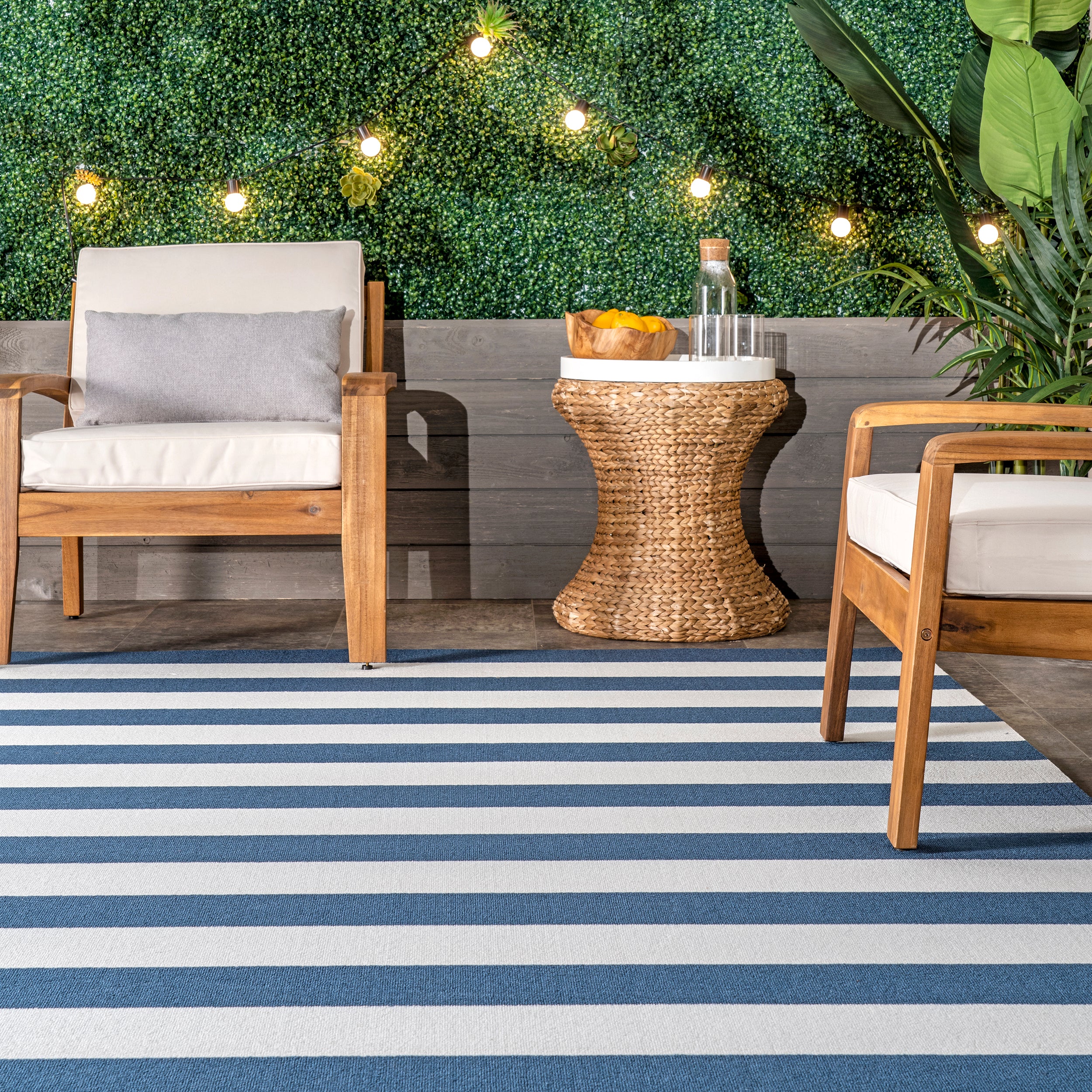Christa Striped Indoor/Outdoor Area Rug - Image 8