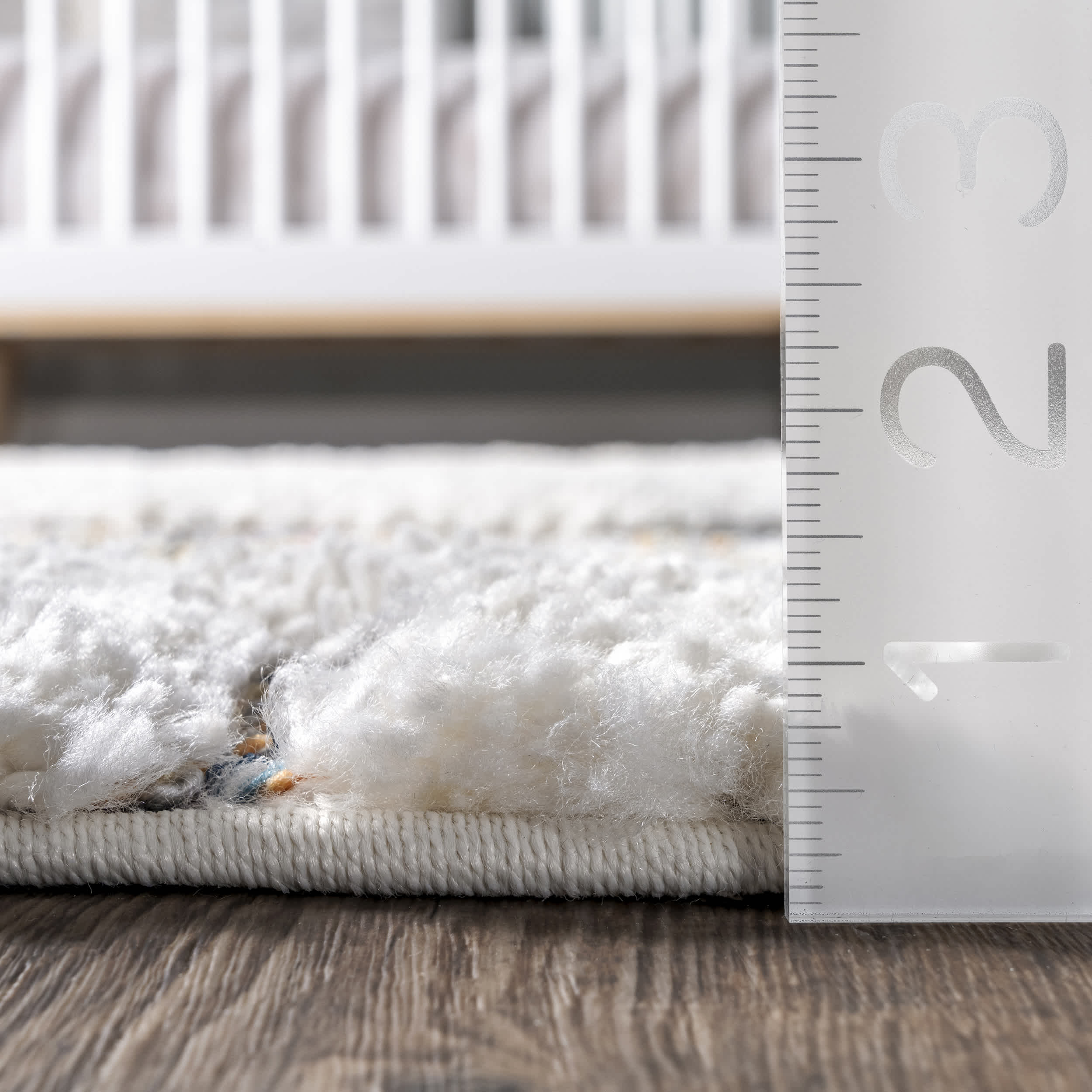 Angela High-Low Modern Diamond Tassel Area Rug - Image 3