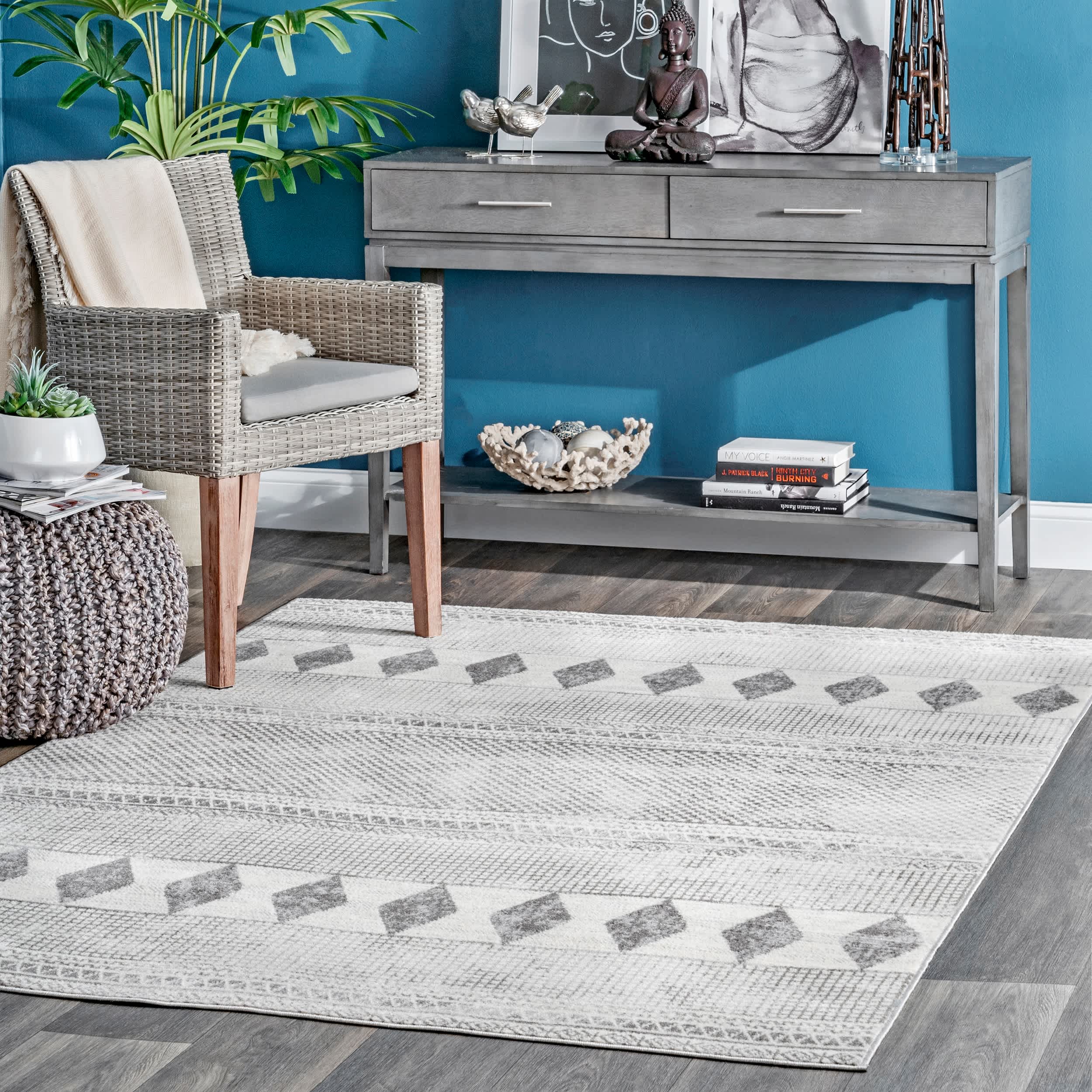 Harper Mosaic Tribal Stripes Area Rug - Image 2