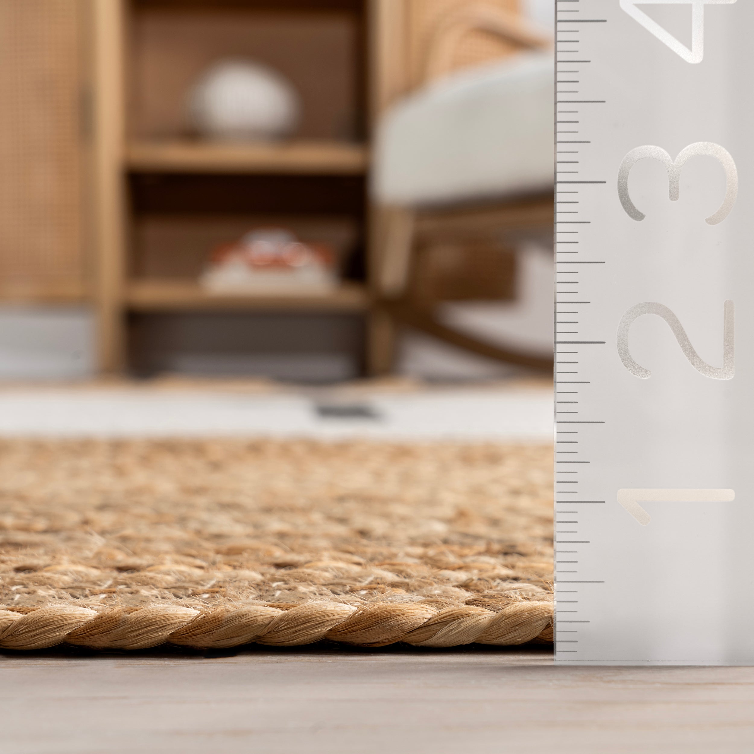 Zaylee Tiger Handwoven Kids Jute Area Rug - Image 3