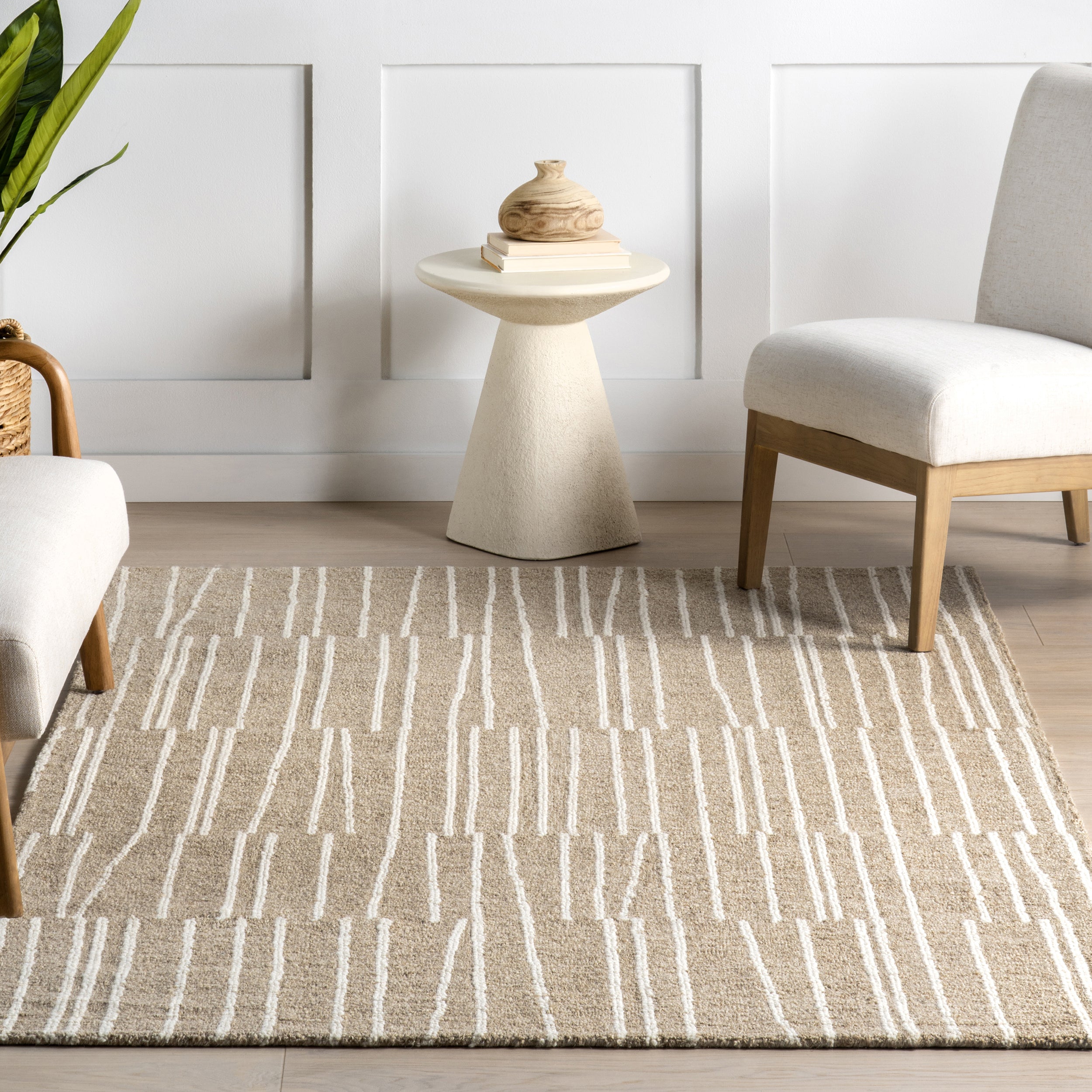 Tavianna Contemporary Striped Area Rug - Image 9