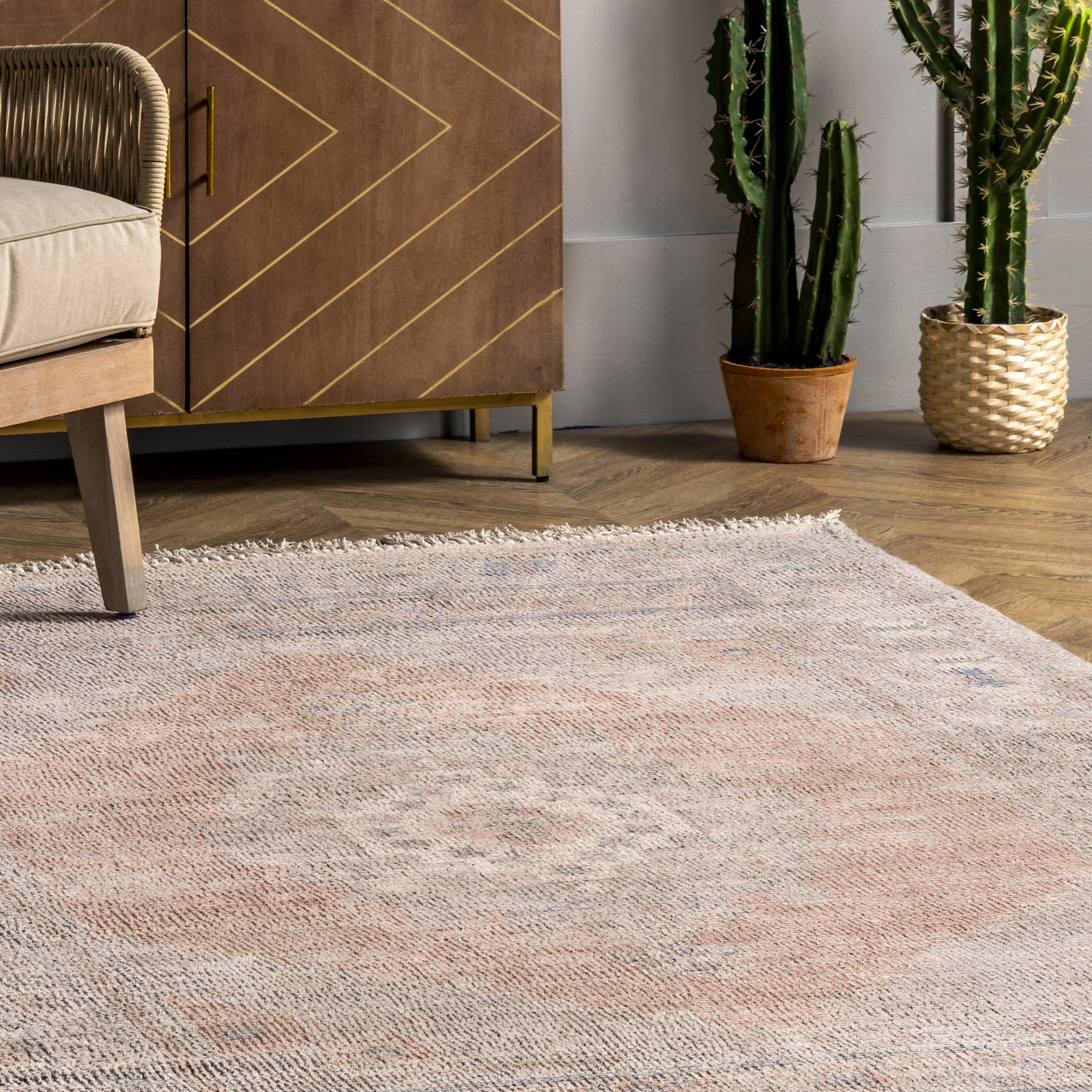 Gypsy Vintage Medallion Tassel Area Rug - Image 9
