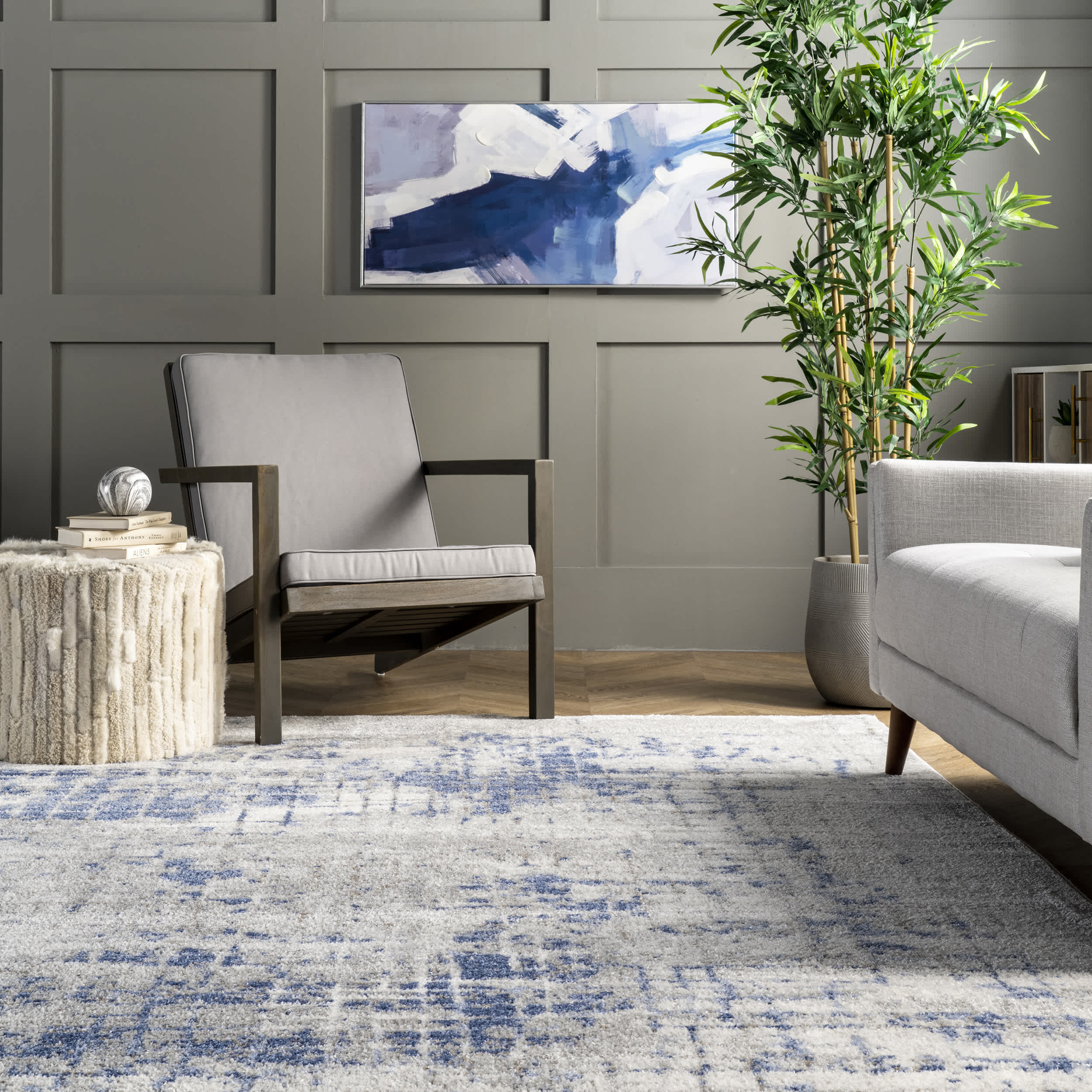 Georgie Abstract Grid Area Rug - Image 8